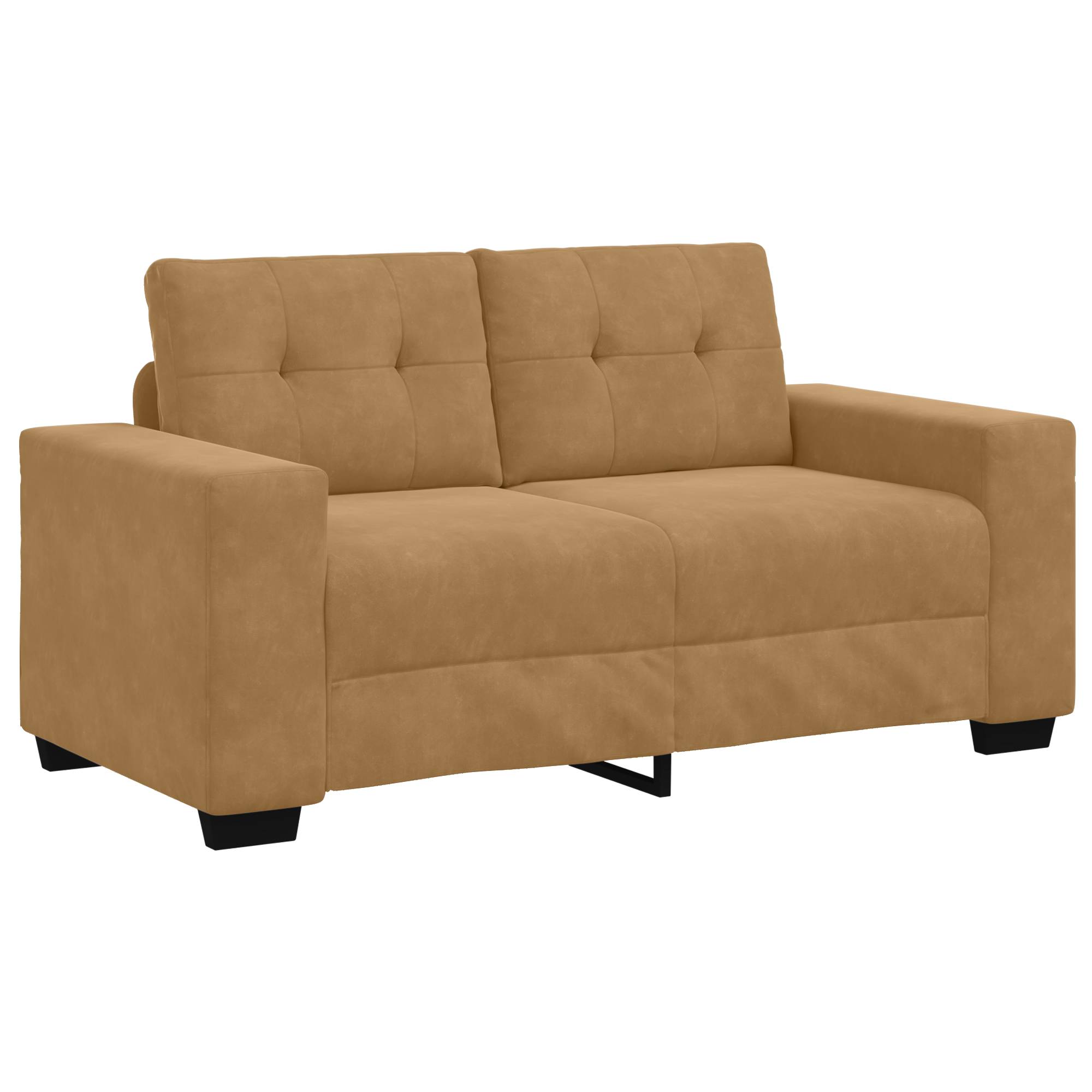 vidaXL Zweisitzer-Sofa Braun 120 cm Samt