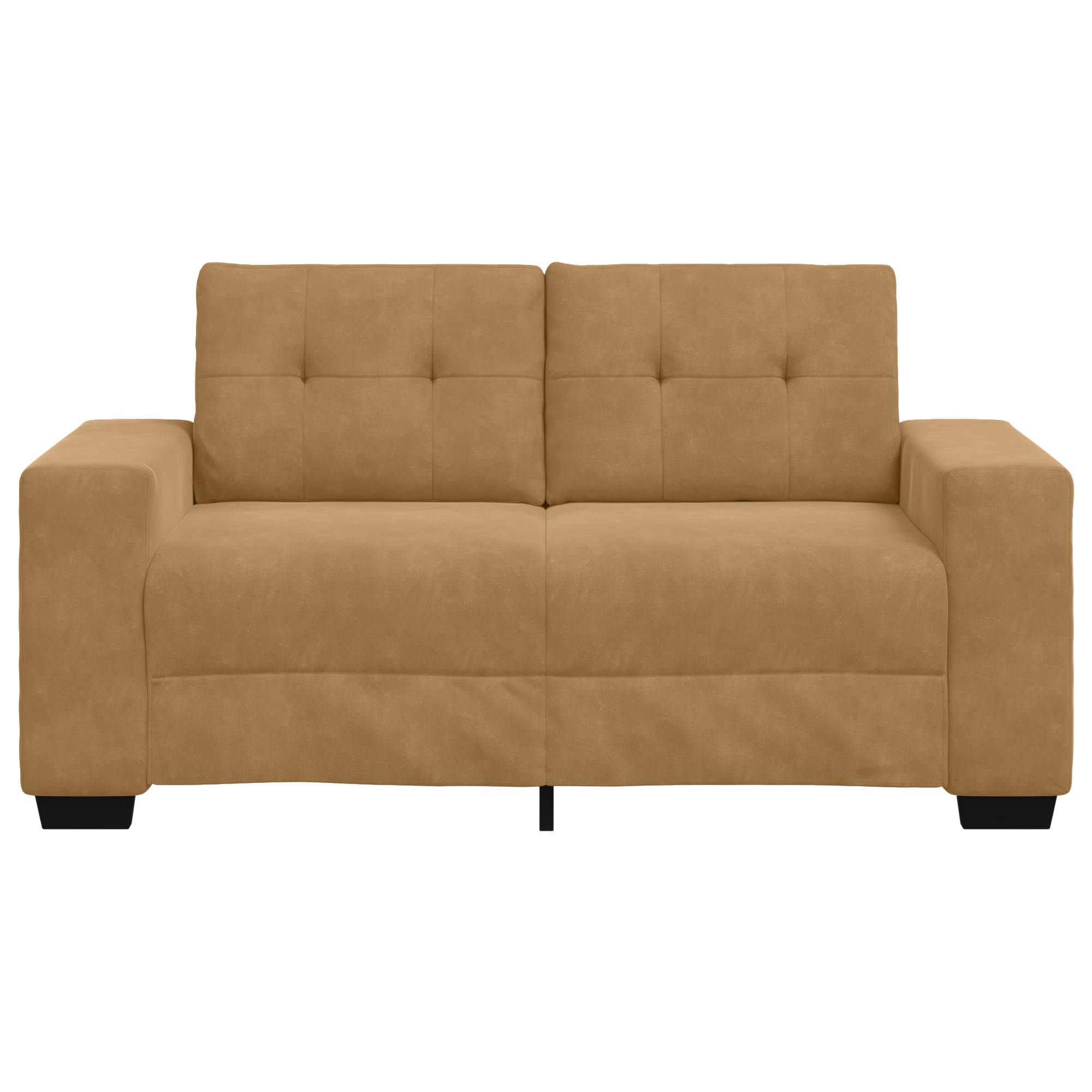 vidaXL Zweisitzer-Sofa Braun 120 cm Samt