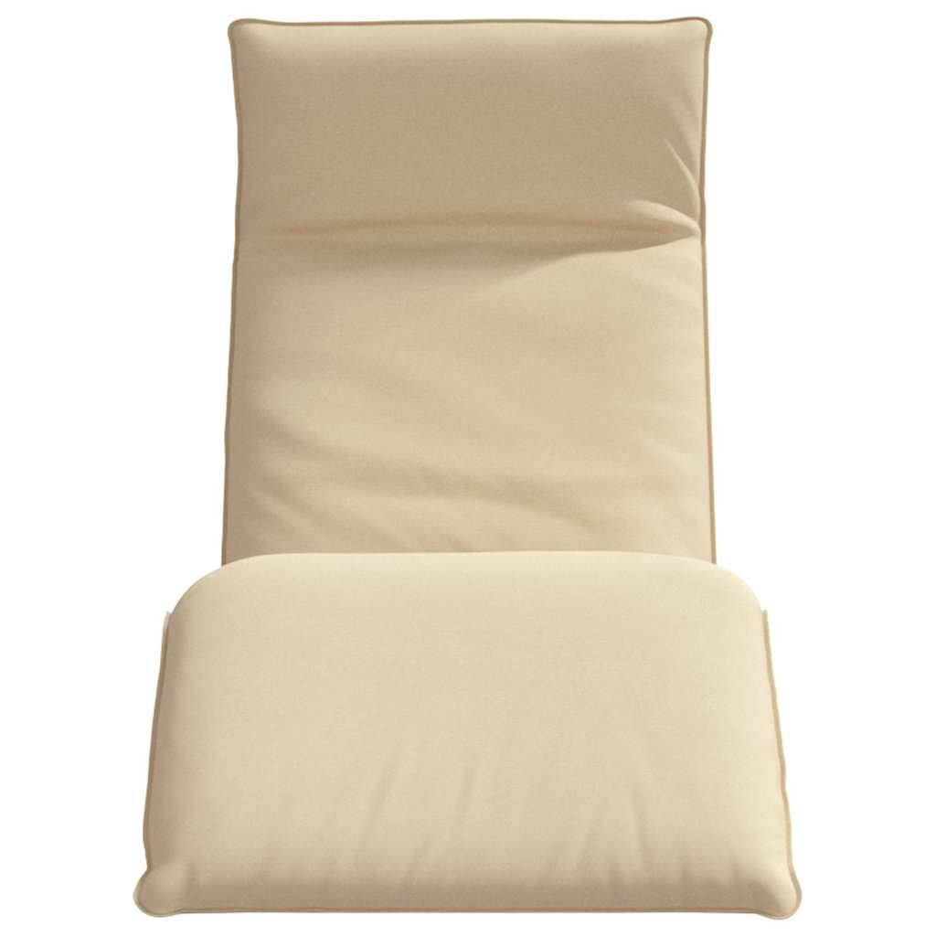 vidaXL Sonnenliege Klappbar Beige 175x54x8,5 cm Oxford-Gewebe