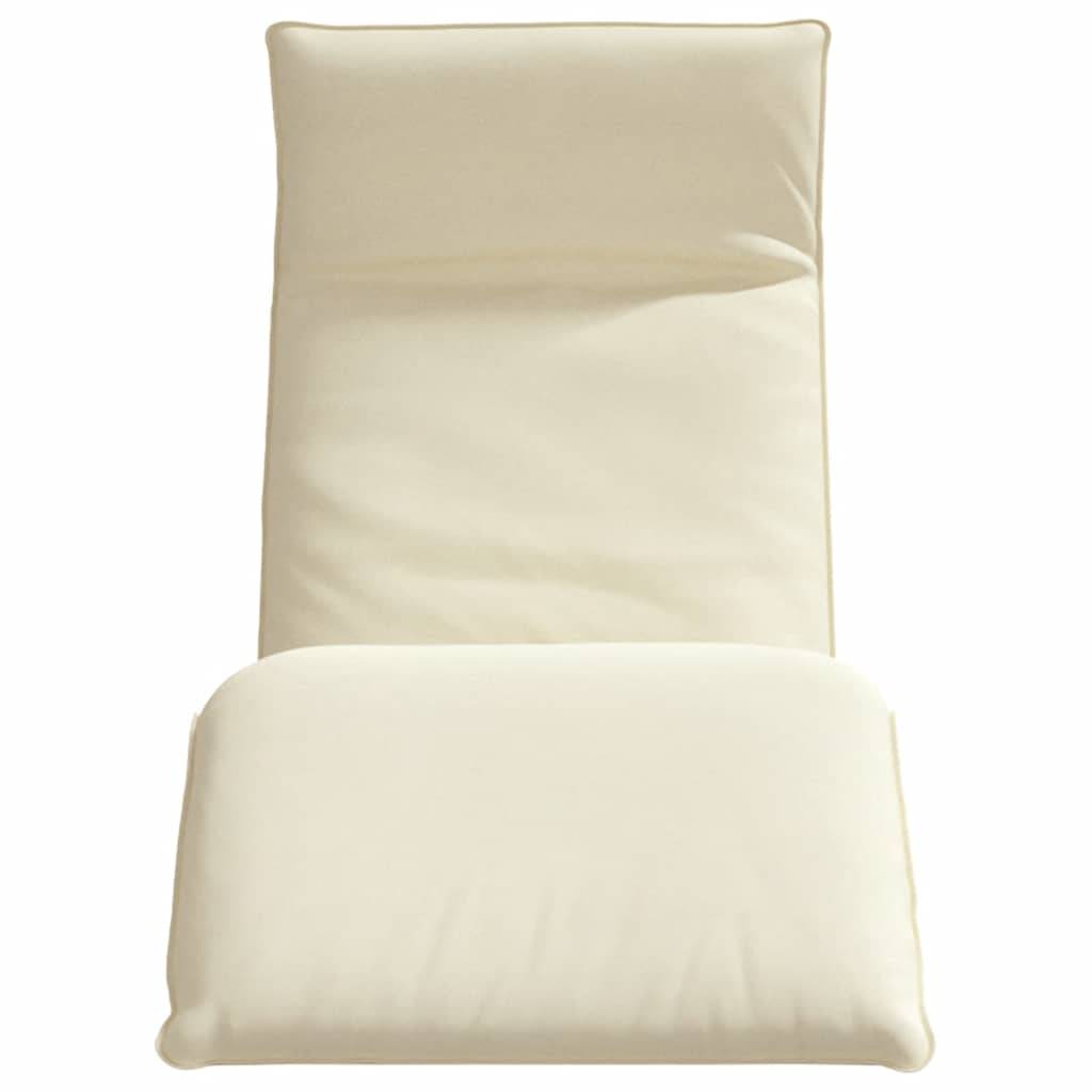 vidaXL Sonnenliege Klappbar Creme 175x54x8,5 cm Oxford-Gewebe