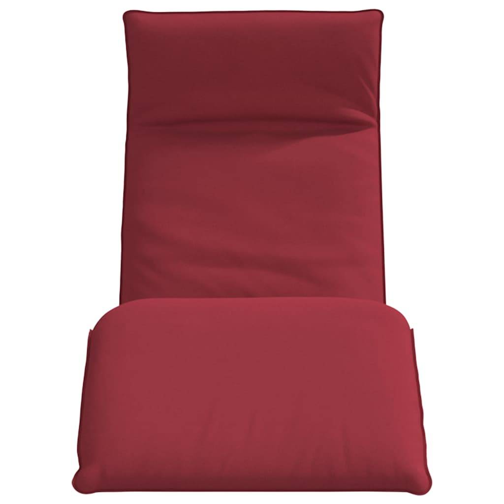 vidaXL Sonnenliege Klappbar Weinrot 175x54x8,5 cm Oxford-Gewebe