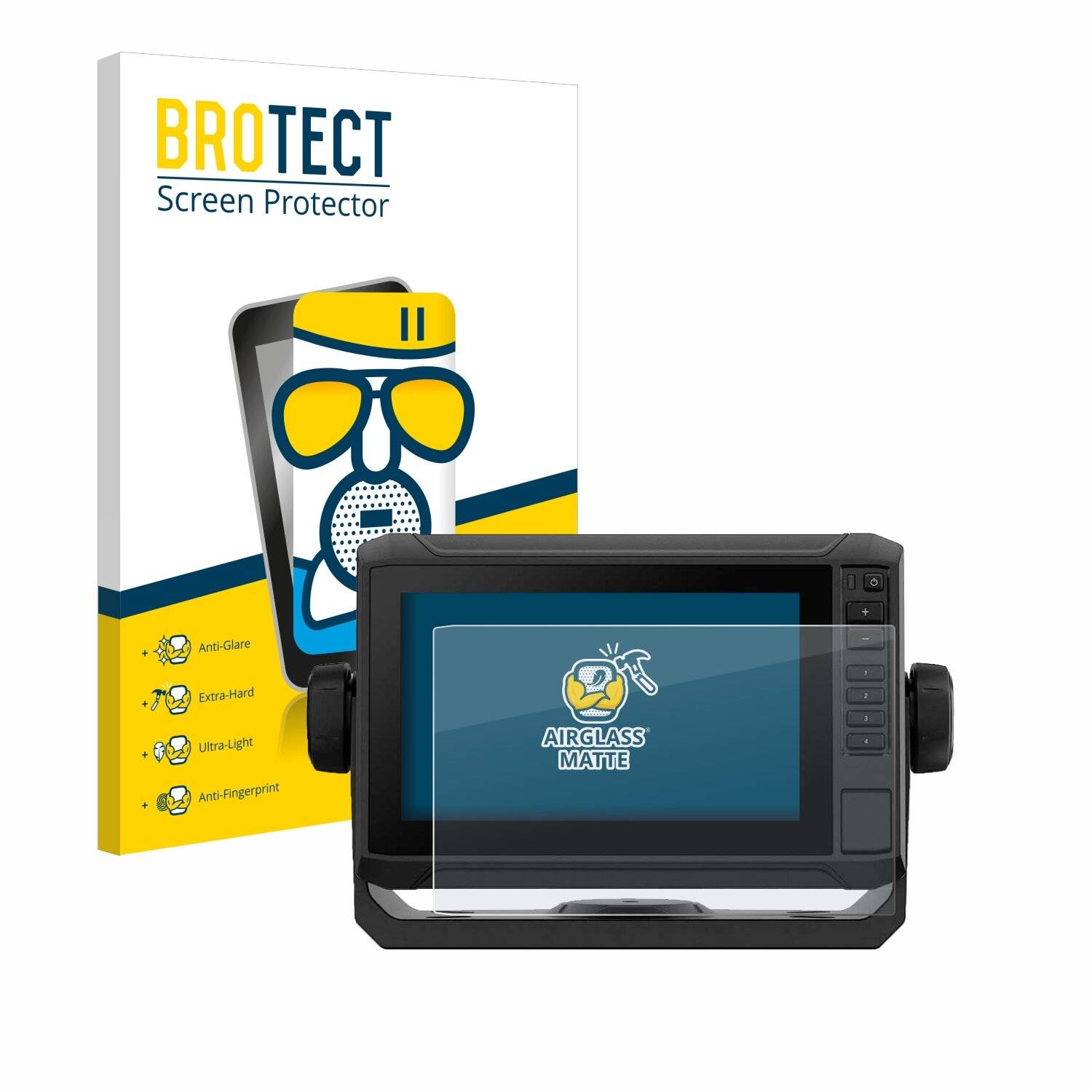 BROTECT AirGlass Matt Glas Panzer Folie für Garmin ECHOMAP UHD2 7