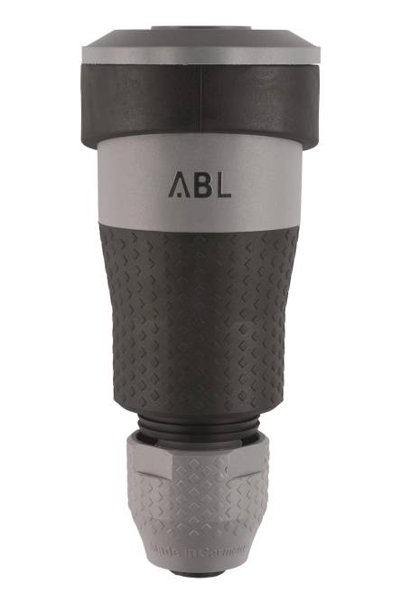 ABL Professional Kupplung 100000107 SCHUKO Elamid-2K grau sv IP54 Typ 1590 Install.Baumaterial