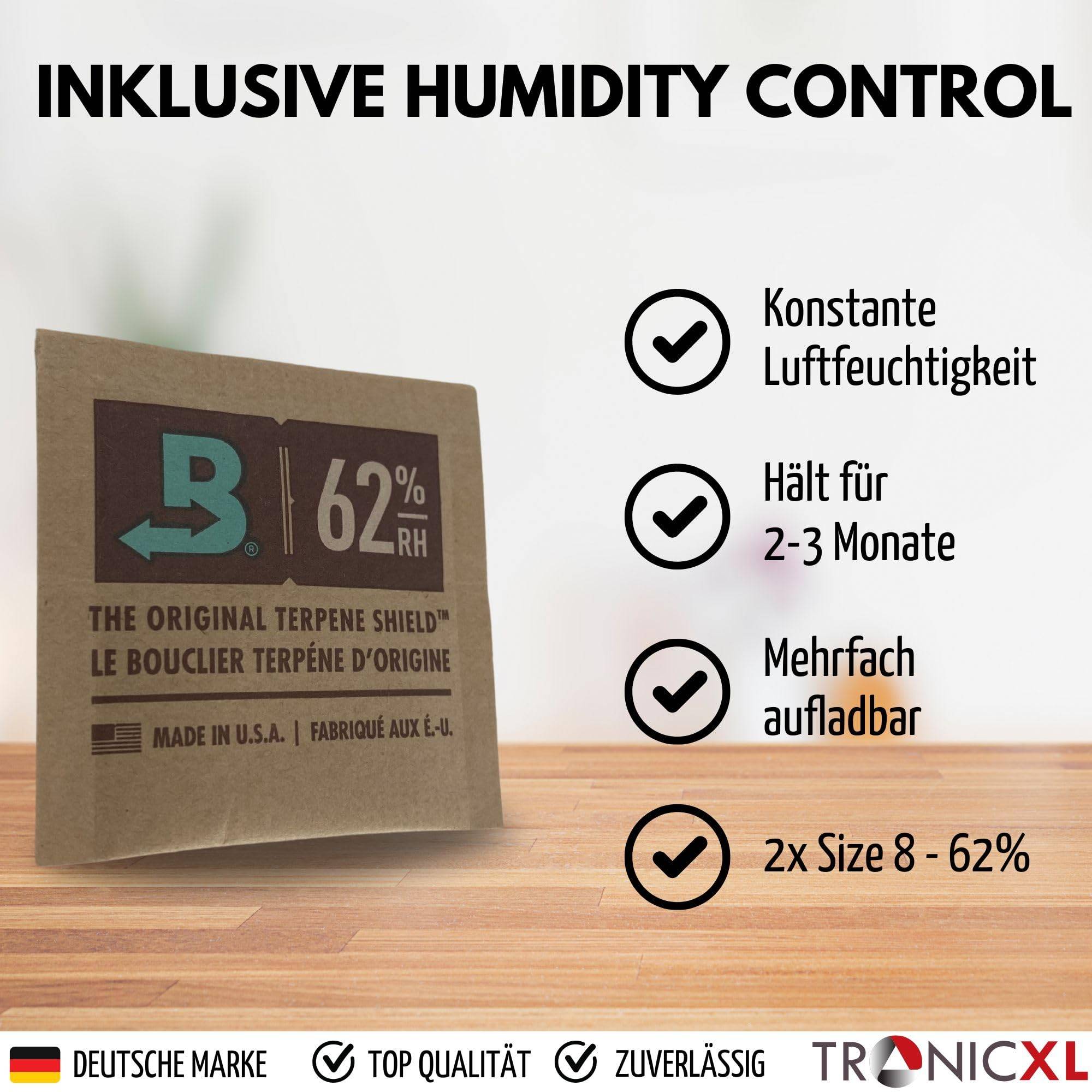 2x 1 Liter Grow Vakuum Kräuter Borosilikat Glas Aufbewahrung Vorratsglas Ernte 1000ml luftdicht Glasbehälter mit Deckel