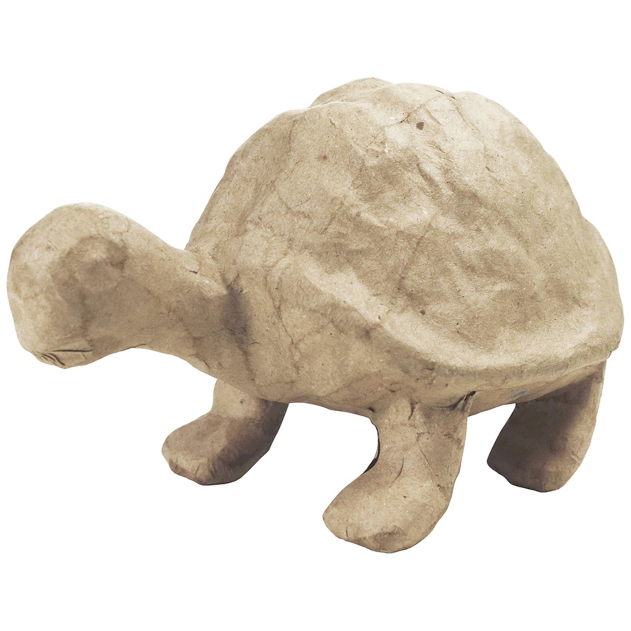 Décopatch Kleines Pappmaché, braun, Schildkröte 13,5cm - Kartonbraun SA122O