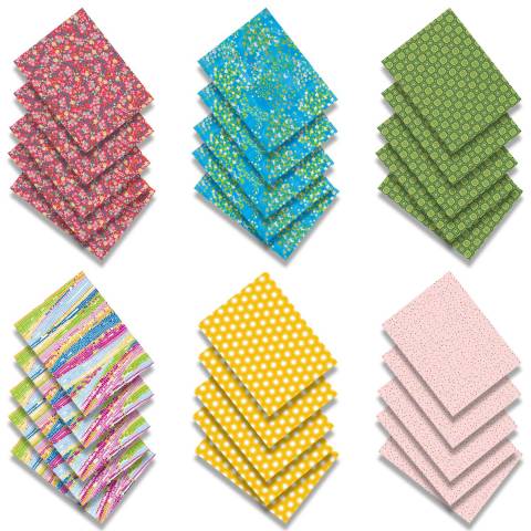 Décopatch Pack. 30 Blatt -Papier 30x40cm 6 Designs Sortierung Deko - PS30B20C