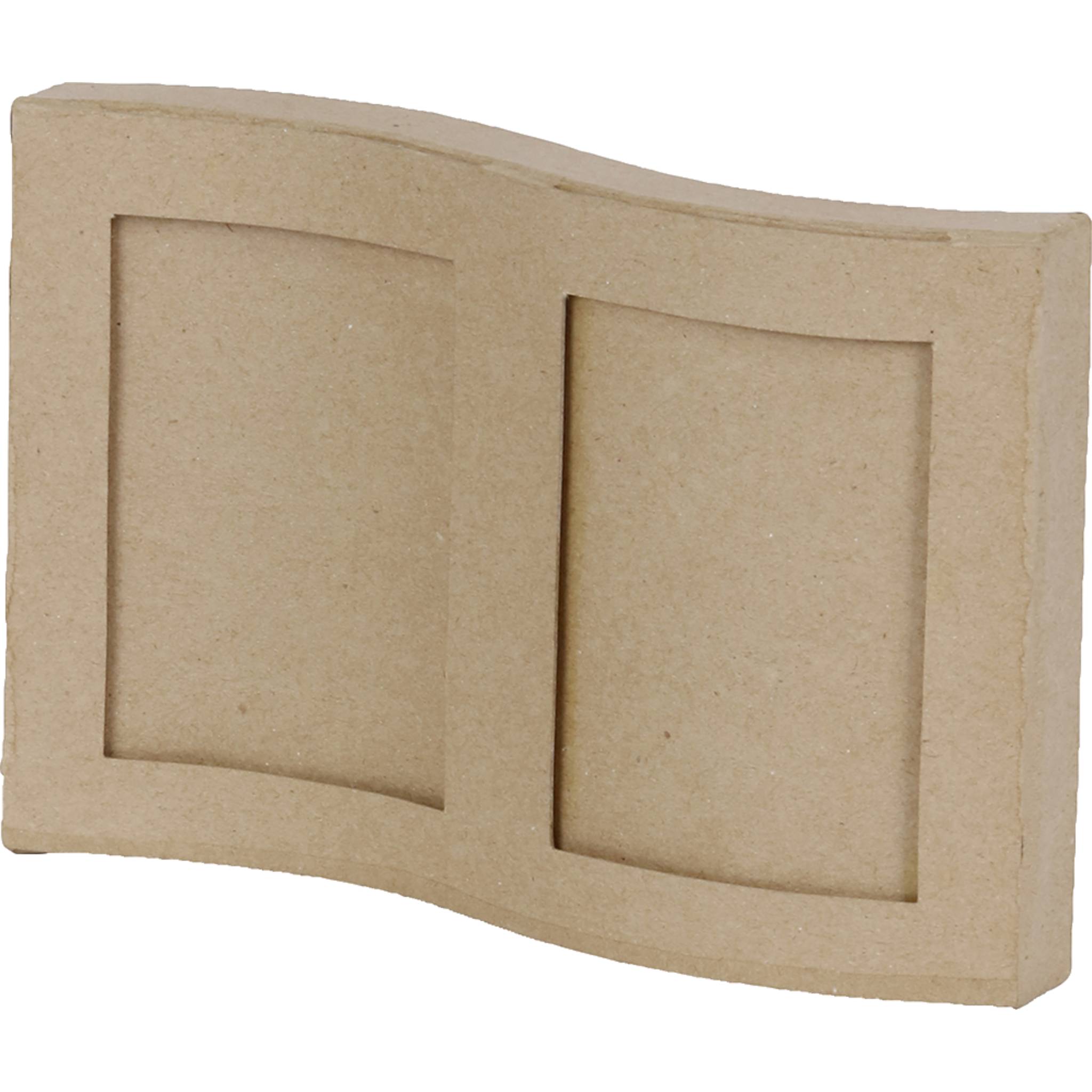 Décopatch Braunes Pappmaché, Rahmen für DIN A4 - Kartonbraun CD021O
