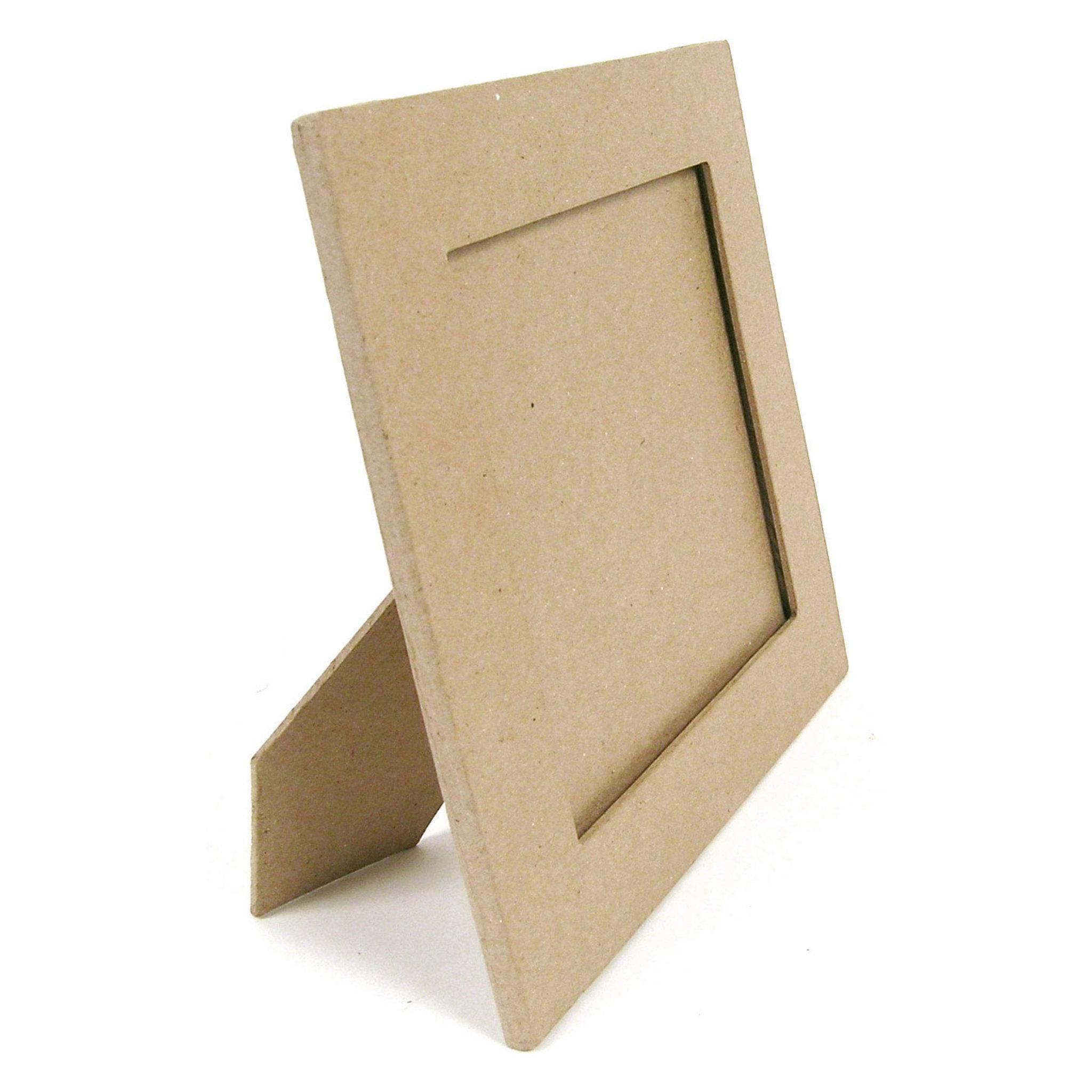 Décopatch Pappmaché rechteckiger Bilderrahmen 23x28cm - Kartonbraun CD025C