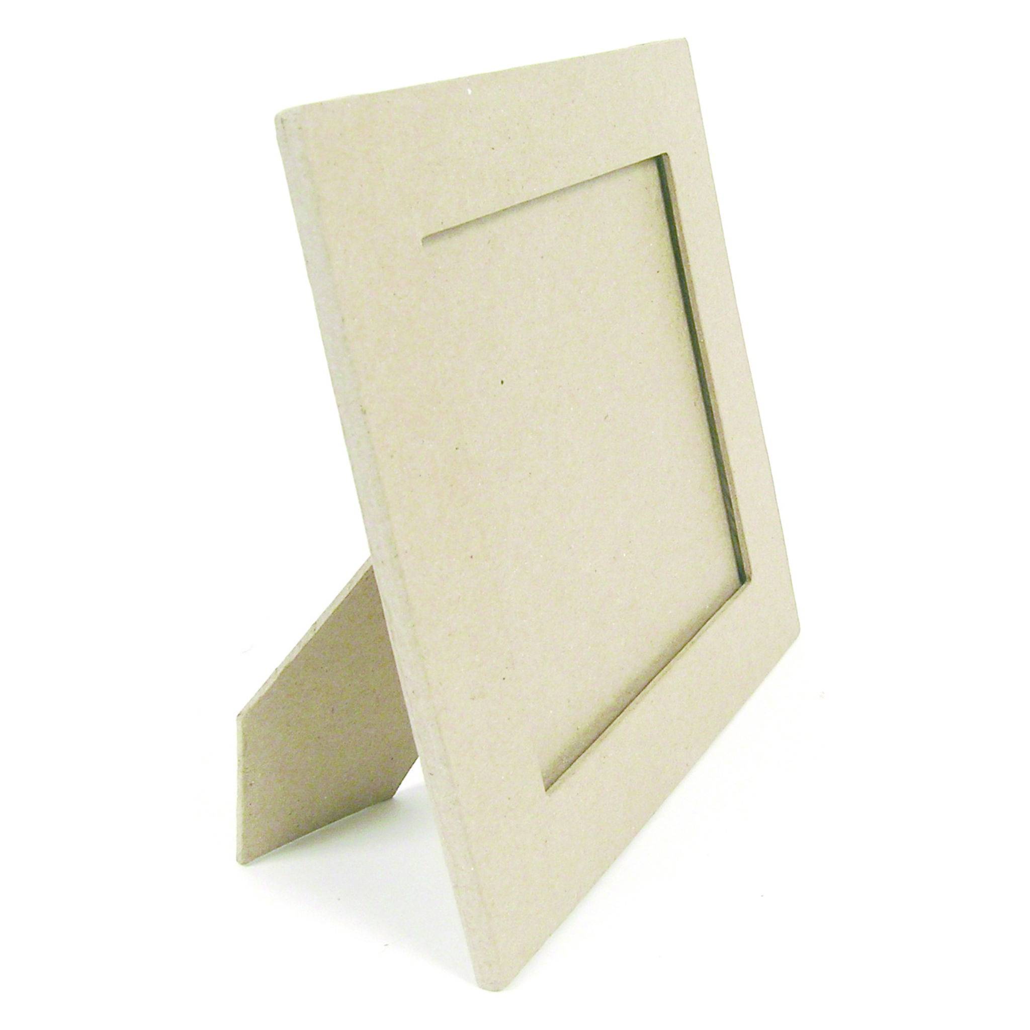 Décopatch Pappmaché rechteckiger Bilderrahmen 23x28cm - Kartonbraun CD025C
