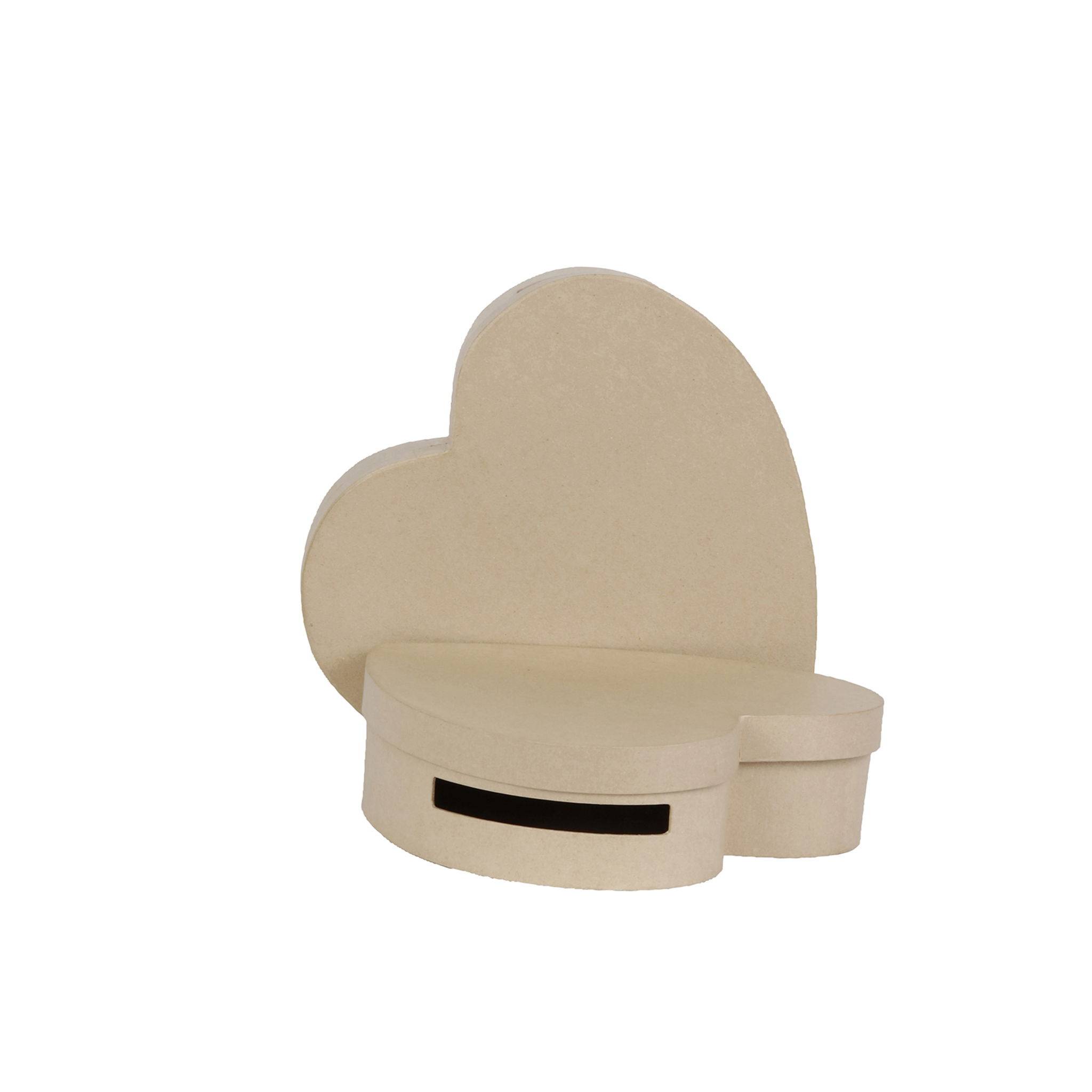 Décopatch braunes Pappmaché Set, 2 Urnen (9x36x36/10x36x36cm) Kartonbraun EV003O