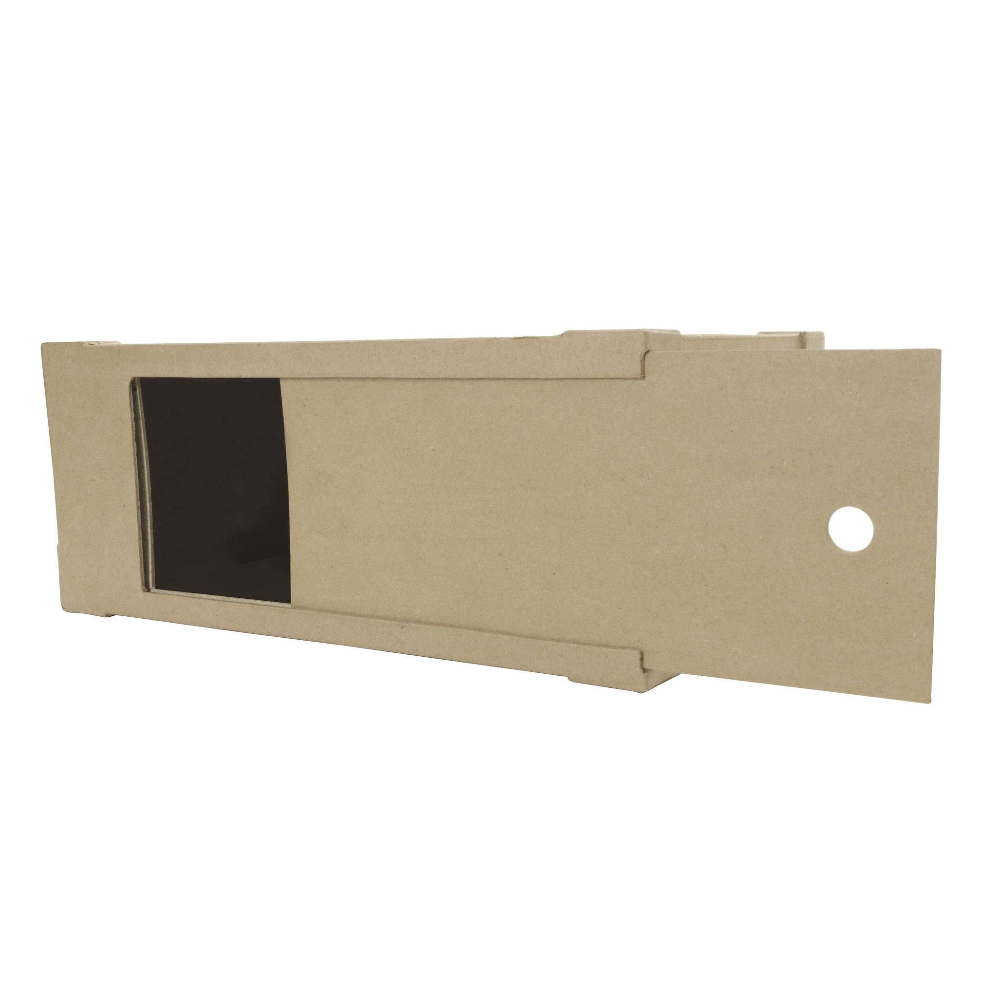 Décopatch Braunes Pappmaché, Urne Koffer 14,5x36x23,5cm - Kartonbraun EV002O
