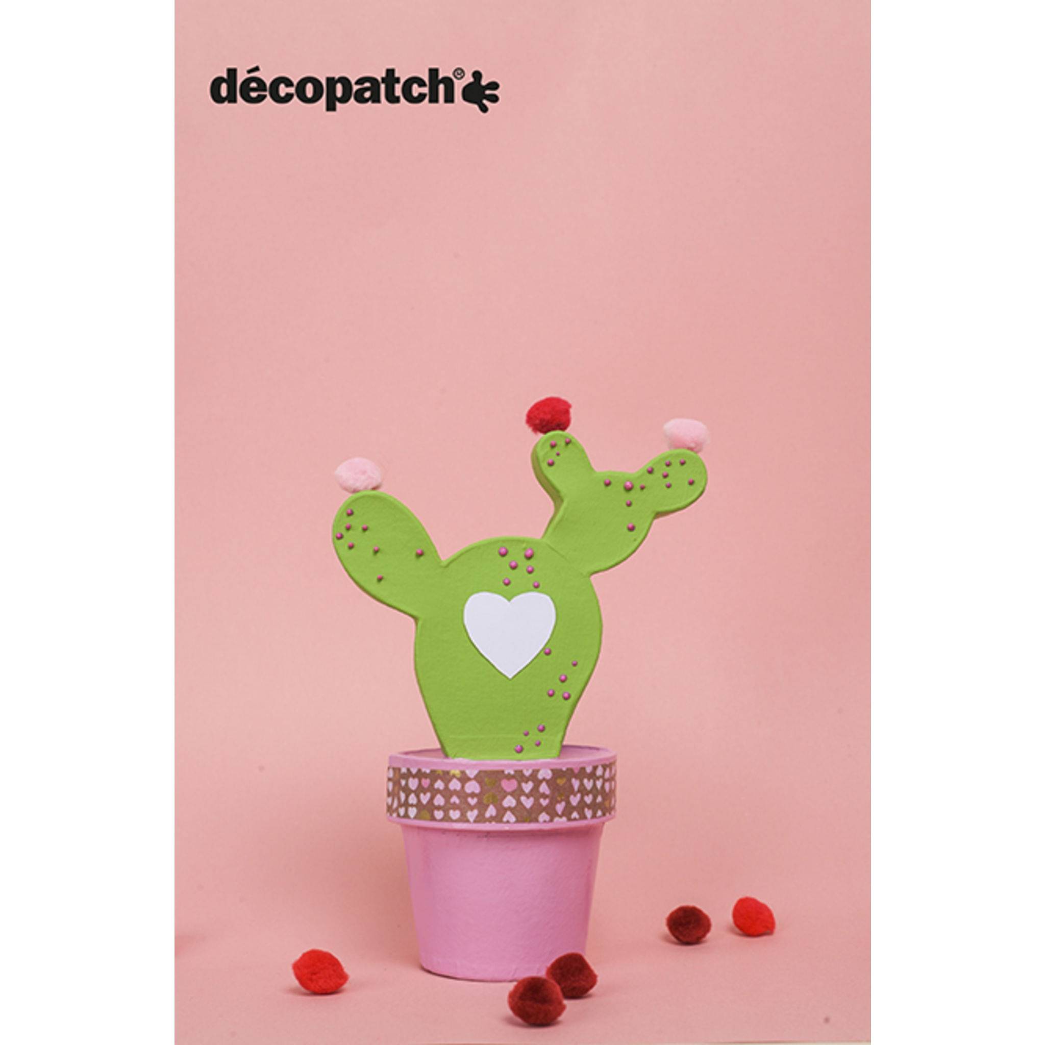 Décopatch Pappmaché, braun, Westernkaktus - Kartonbraun HD038O