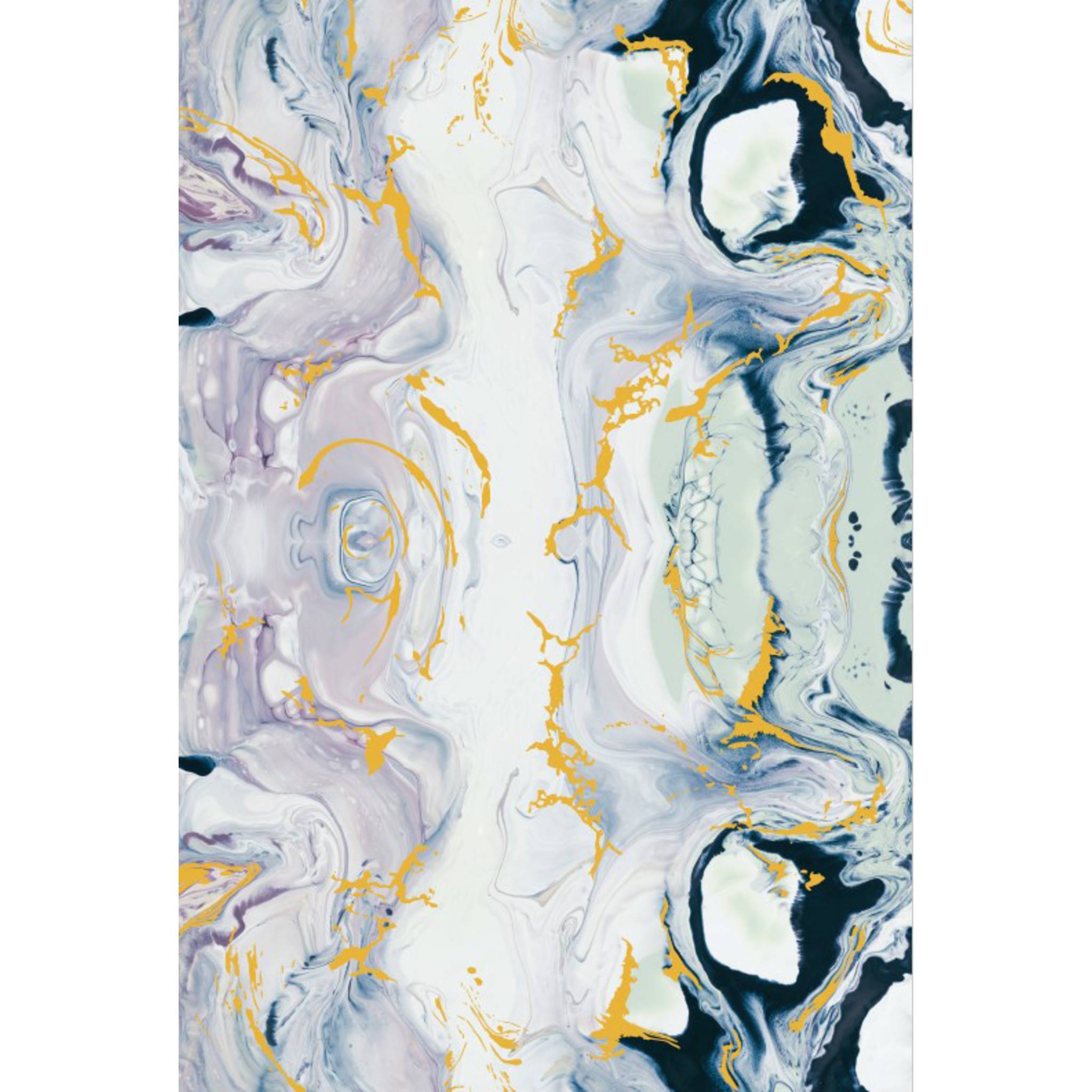 Décopatch Pack 20 Bl Papier 30x40cm Texture Metallic-Effekt Nr. 797 Blau FDA797C