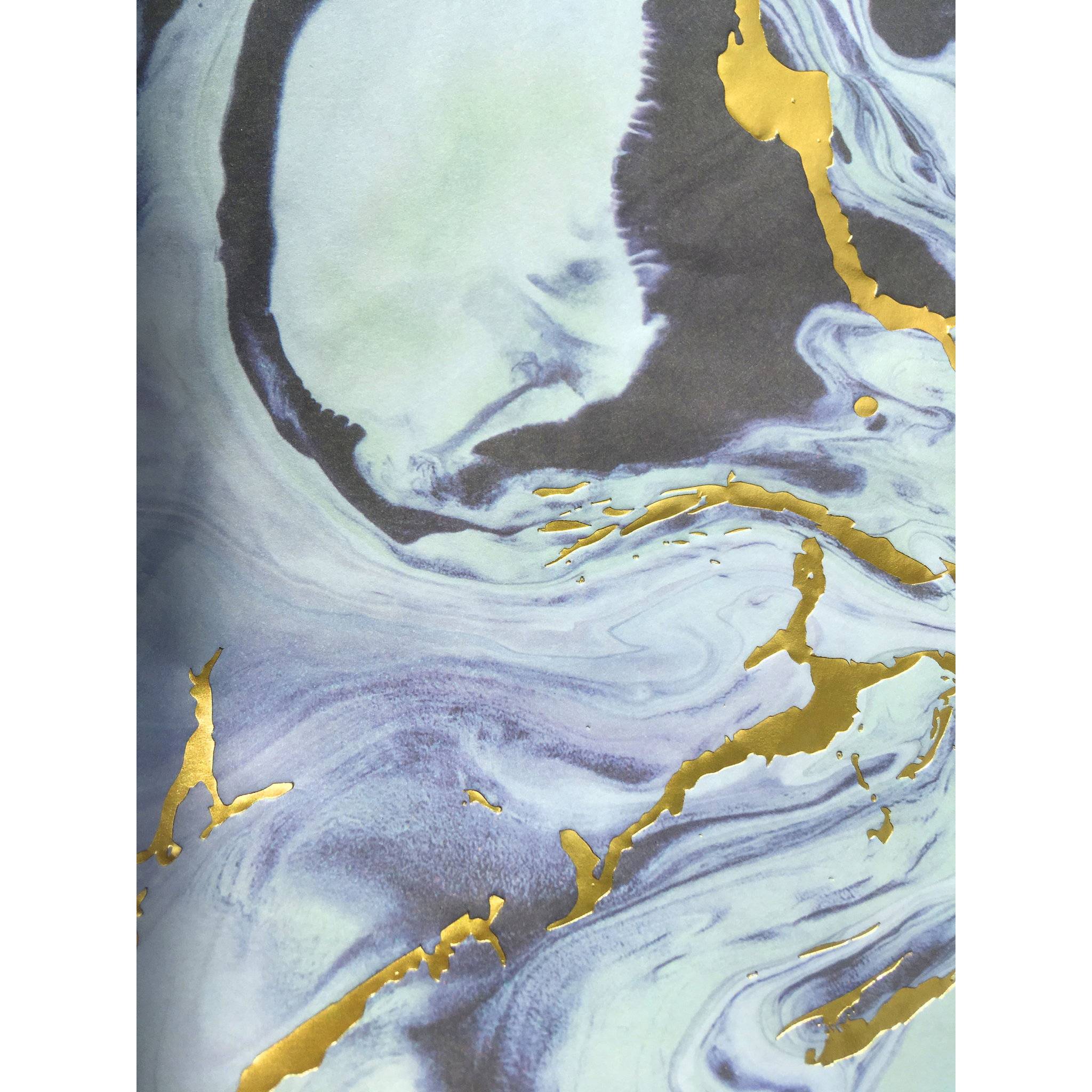 Décopatch Pack 20 Bl Papier 30x40cm Texture Metallic-Effekt Nr. 797 Blau FDA797C