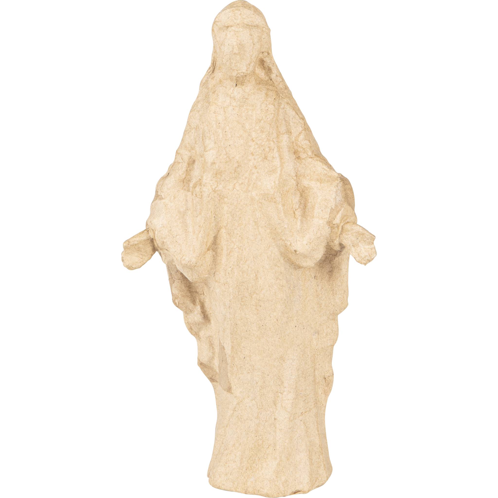 Décopatch Braunes Pappmaché, Jungfrau Maria 12x5,5x22,5 cm - Kartonbraun SA237C