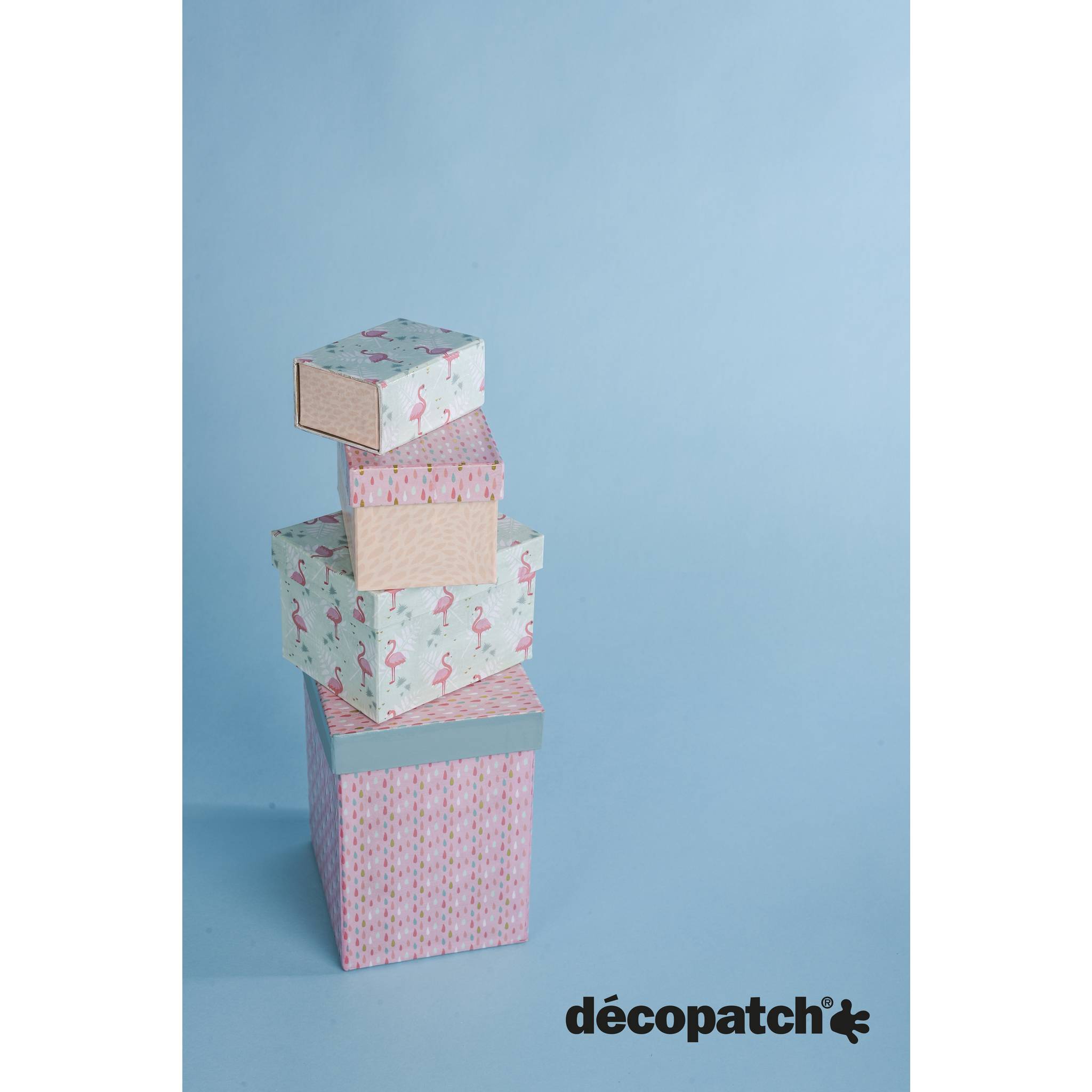 Décopatch Pack. 20 Blatt -Papier 30x40cm Texture - Rosa FDA784C