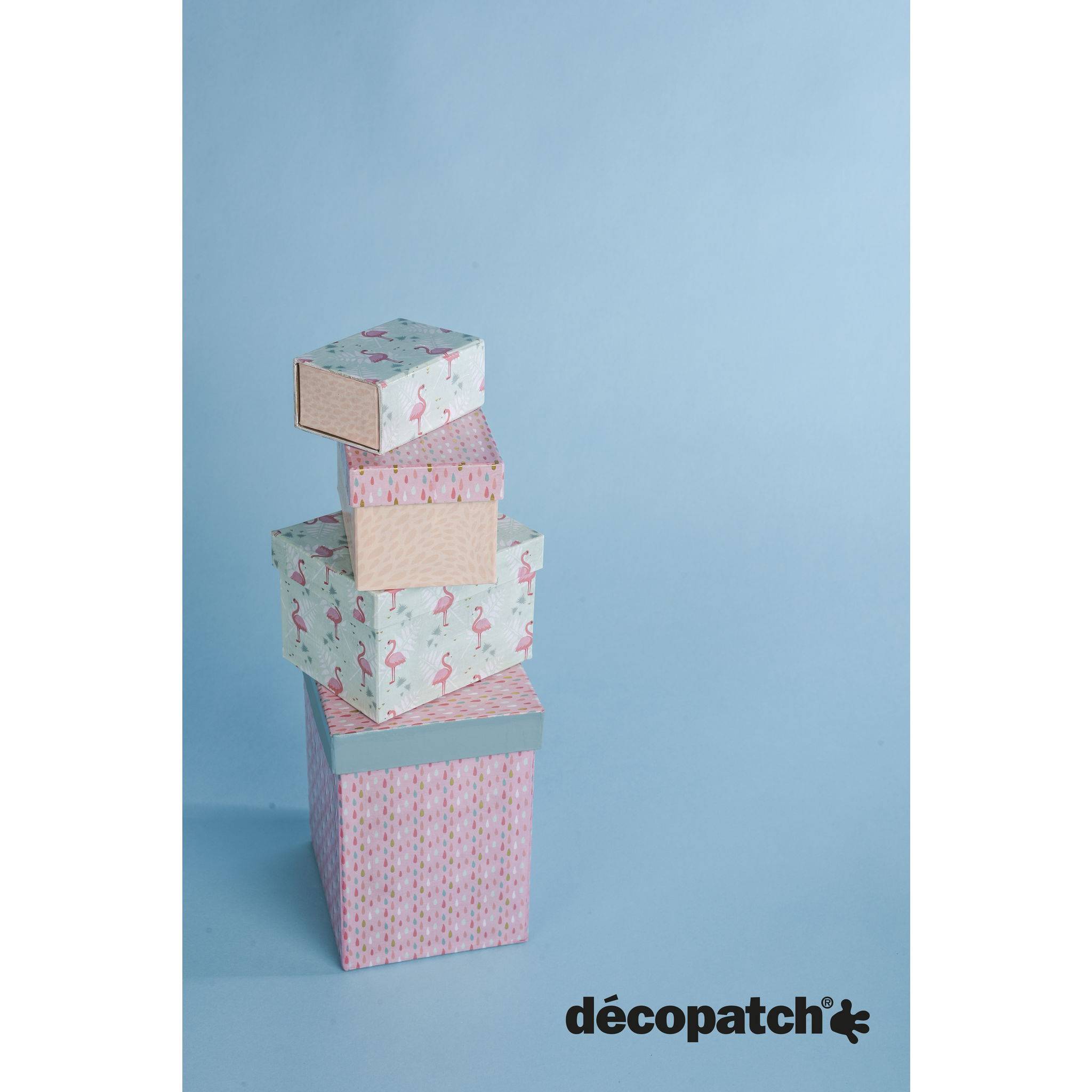 Décopatch Pack. 20 Blatt -Papier 30x40cm Texture - Rosa FDA784C