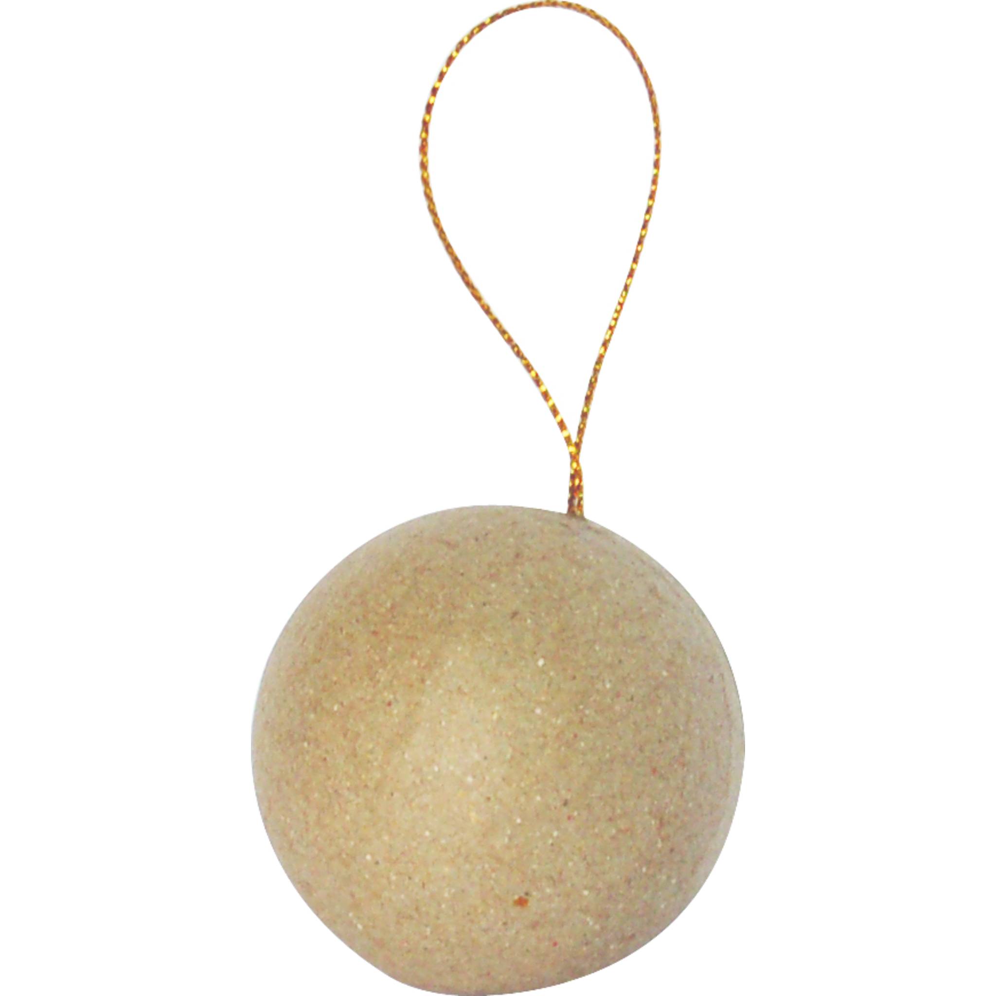 Décopatch braunes Pappmaché Pack. 6 Weihnachtskugeln 6cm - Kartonbraun NO006O