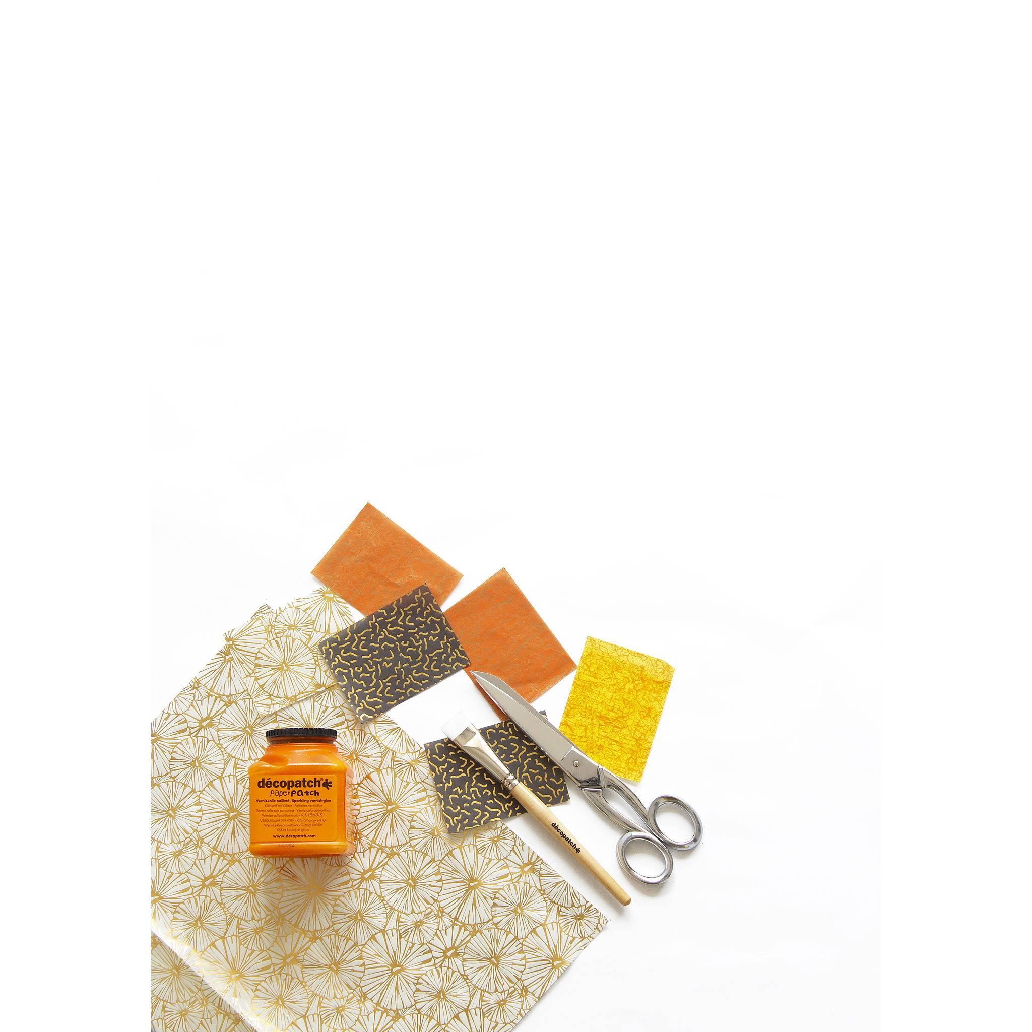 Décopatch Pack. 20 Blatt -Papier 30x40cm Texture - Gold FDA790C