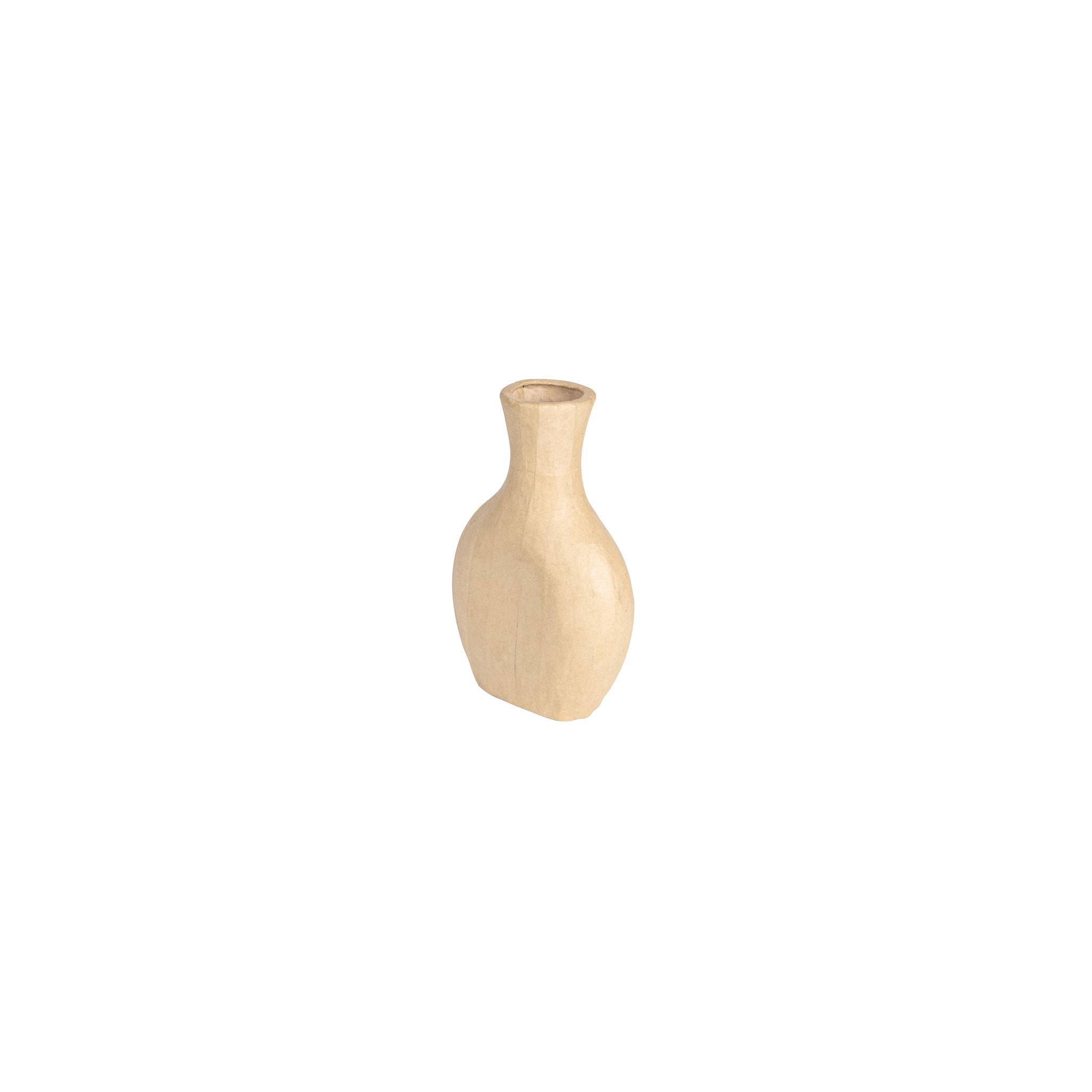 Décopatch Pappmaché, Karaffenvase waterproof 15x6x22,5 cm Kartonbraun HD092C