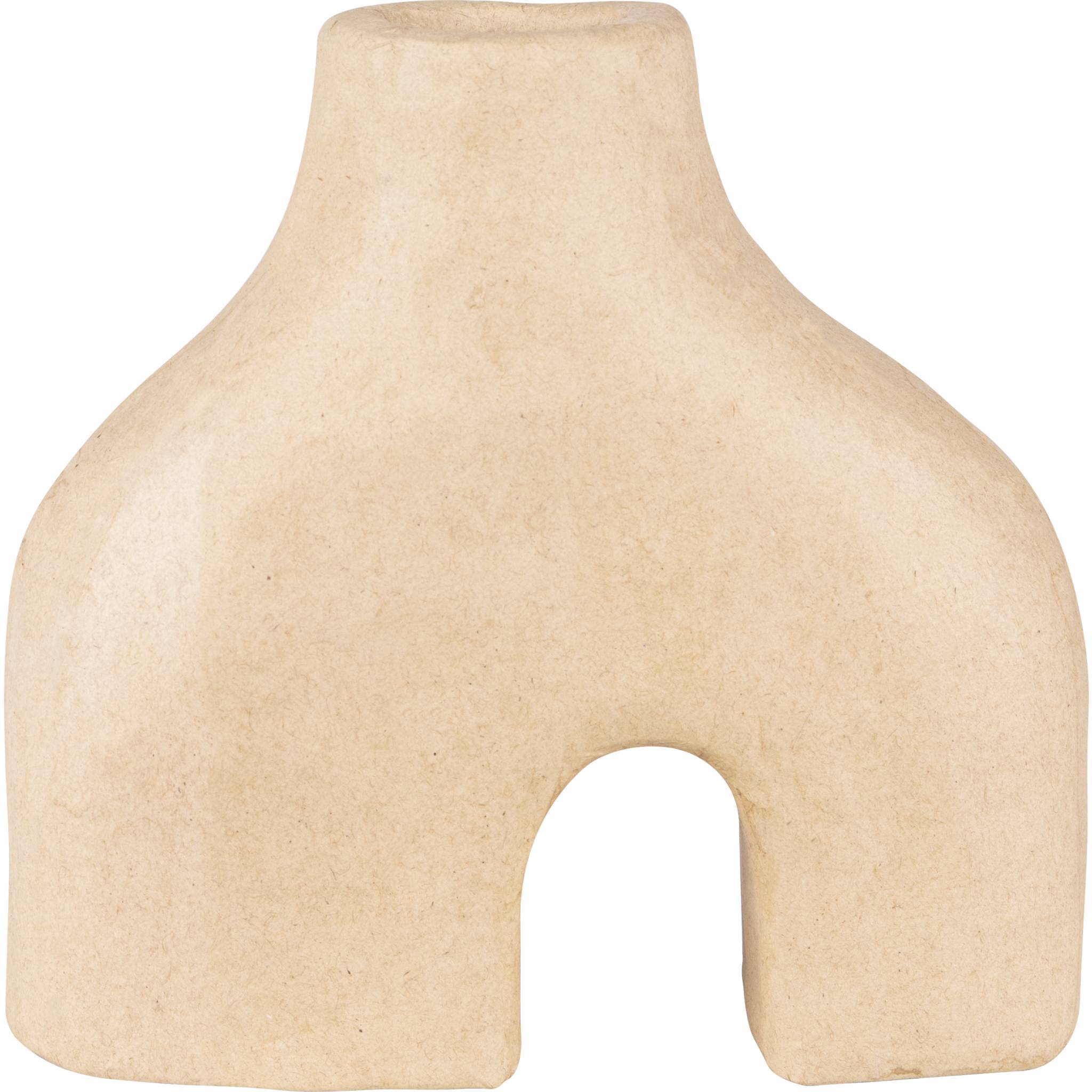 Décopatch Braunes Pappmaché, Doppelvase waterproof 19x7x18 cm Kartonbraun HD093C