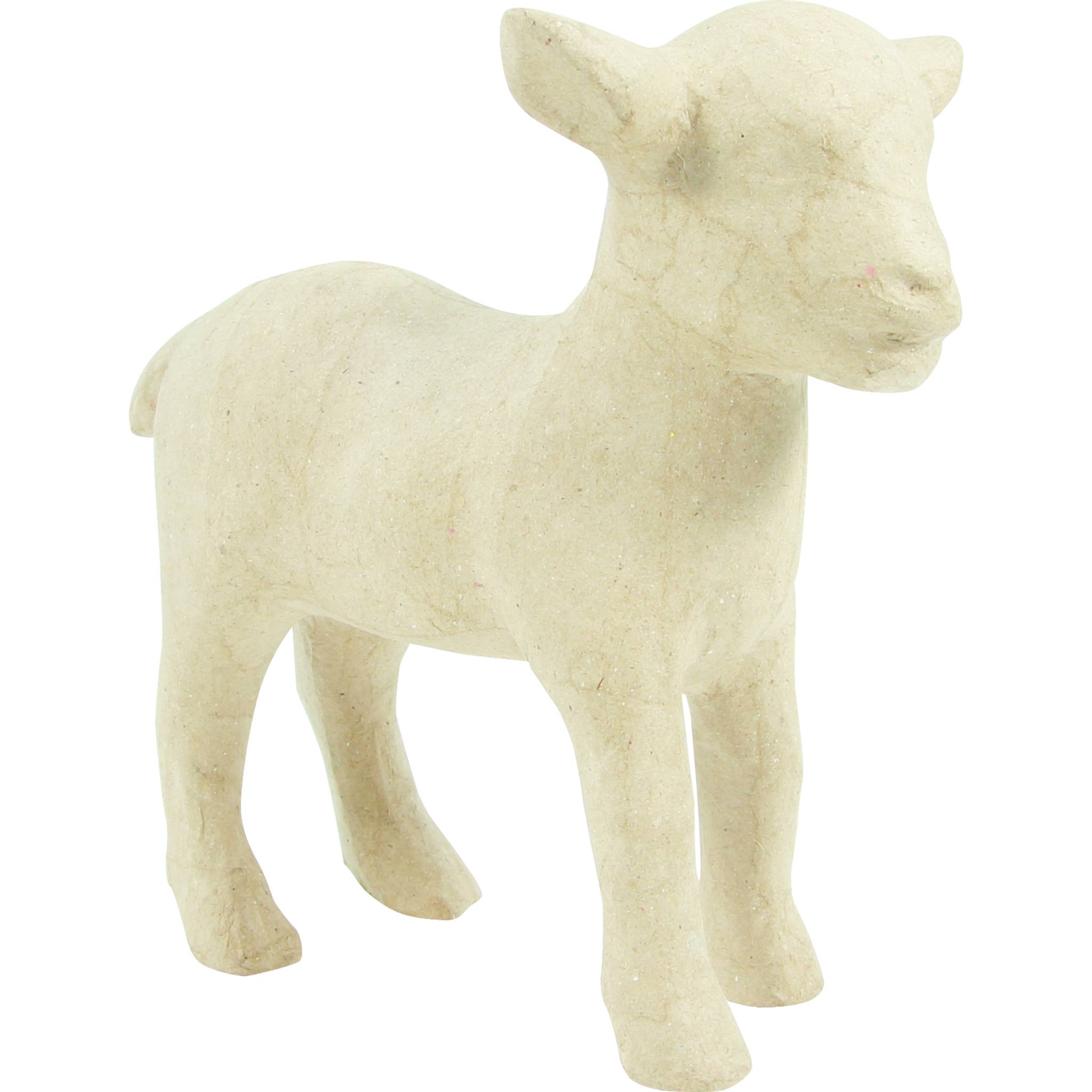Décopatch Kleines Pappmaché, braun, Zicklein 13cm - Kartonbraun SA165O