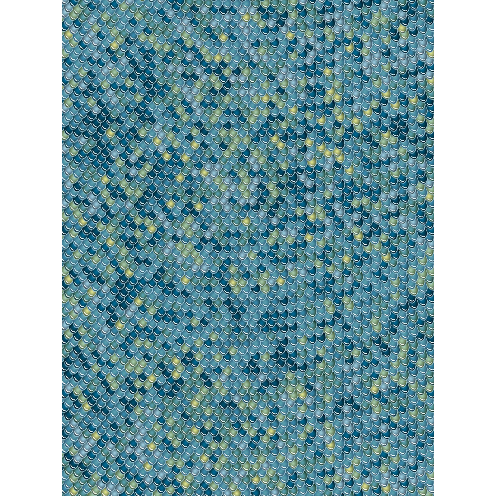 Décopatch Packung mit 20 Bl Décopatch-Papier 30x40cm, Motiv Nr. 729 Blau FDA729O