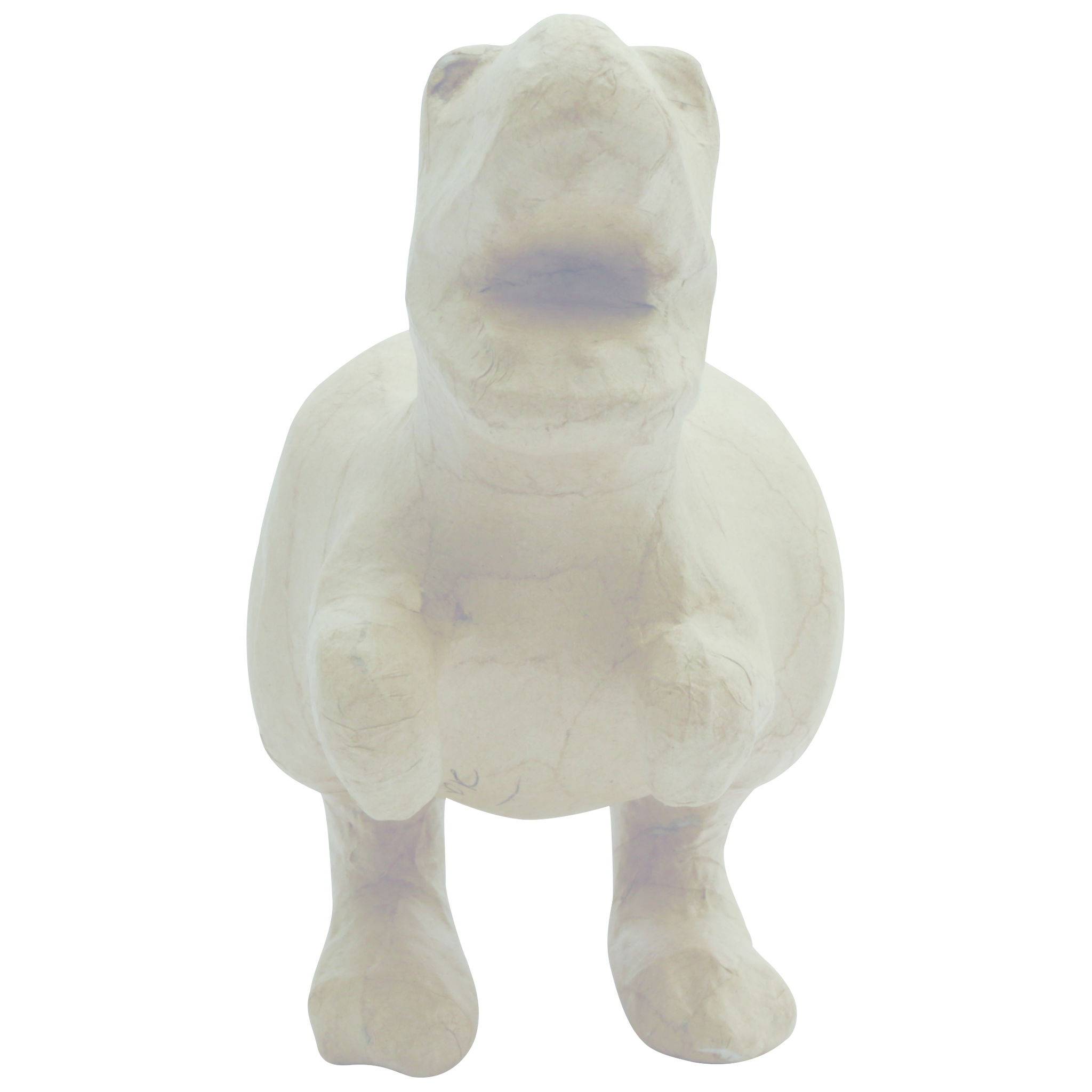 Décopatch Kleines Pappmaché, braun, Tyrannosaurus 16cm - Kartonbraun SA215C