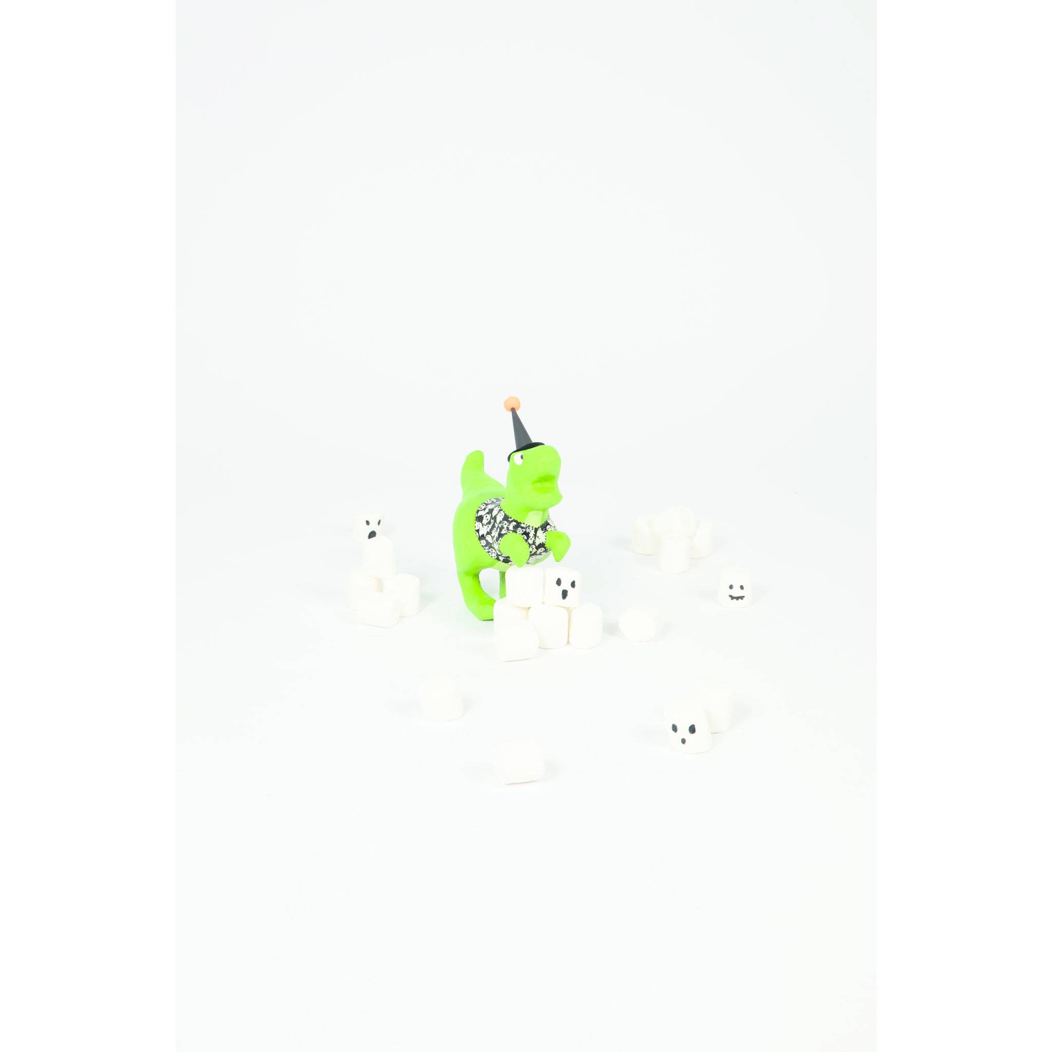 Décopatch Kleines Pappmaché, braun, Tyrannosaurus 16cm - Kartonbraun SA215C