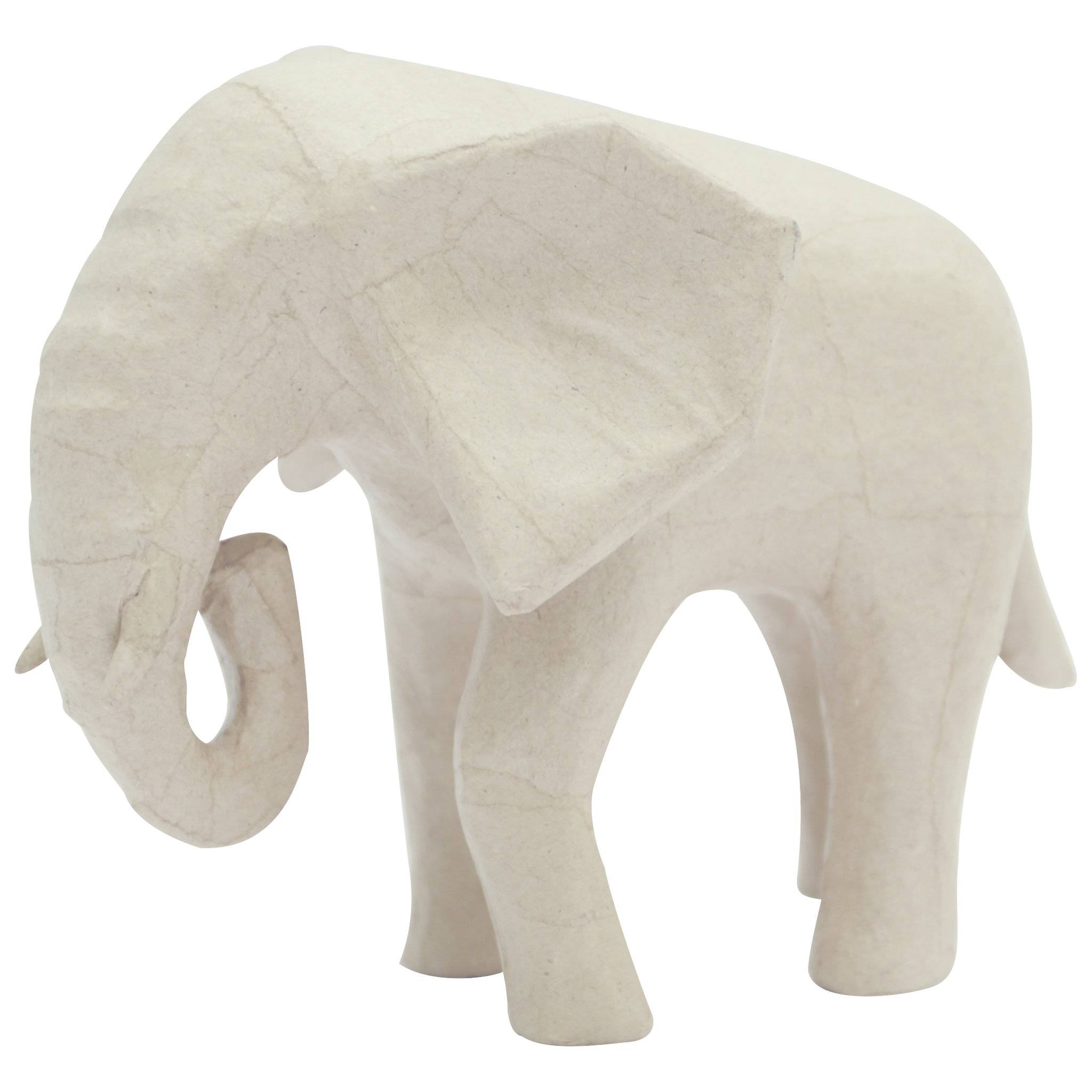 Décopatch Kleines Pappmaché, afrikanischer Elefant 15,5cm Kartonbraun SA213C