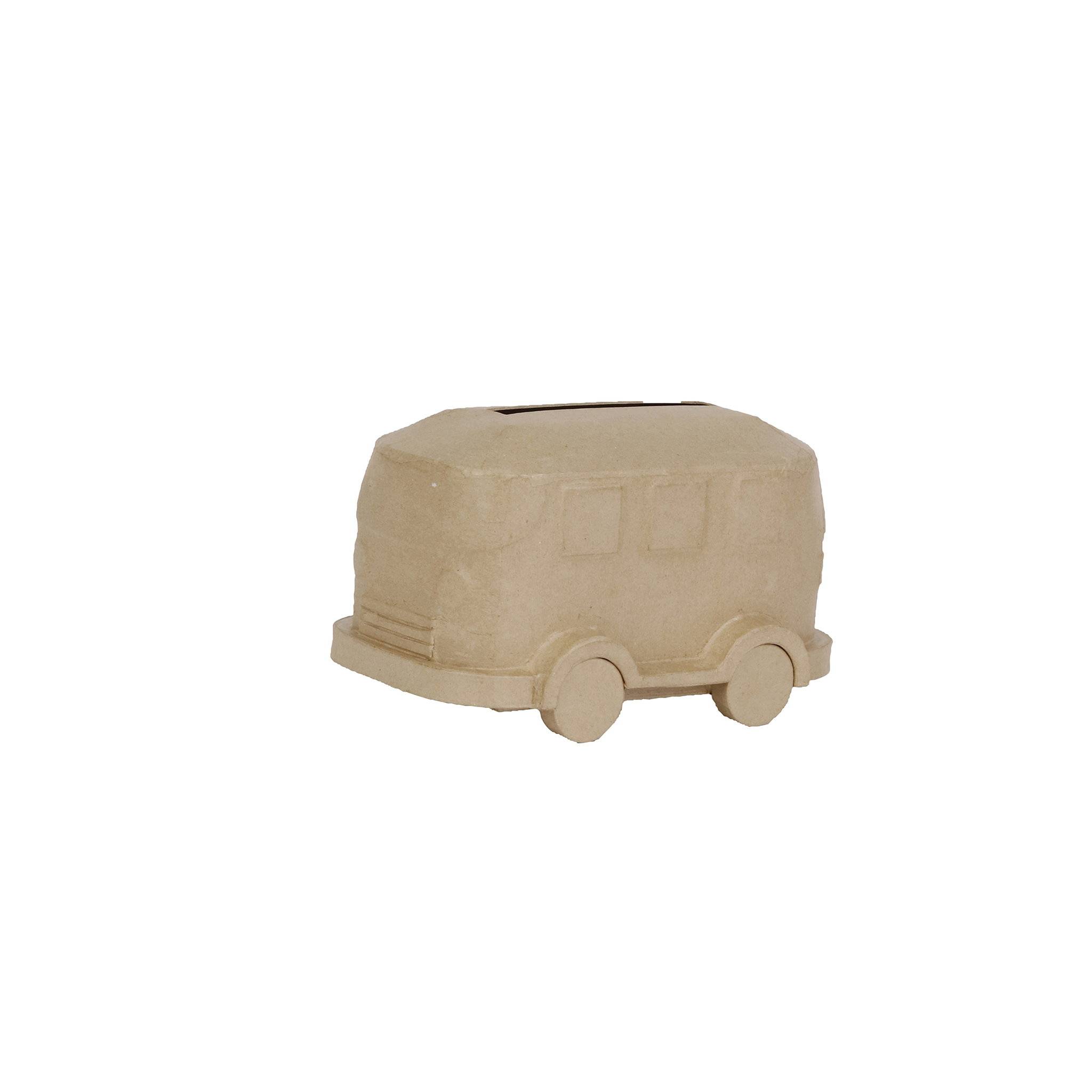 Décopatch Braunes Pappmaché, Urne Van - Kartonbraun EV021C