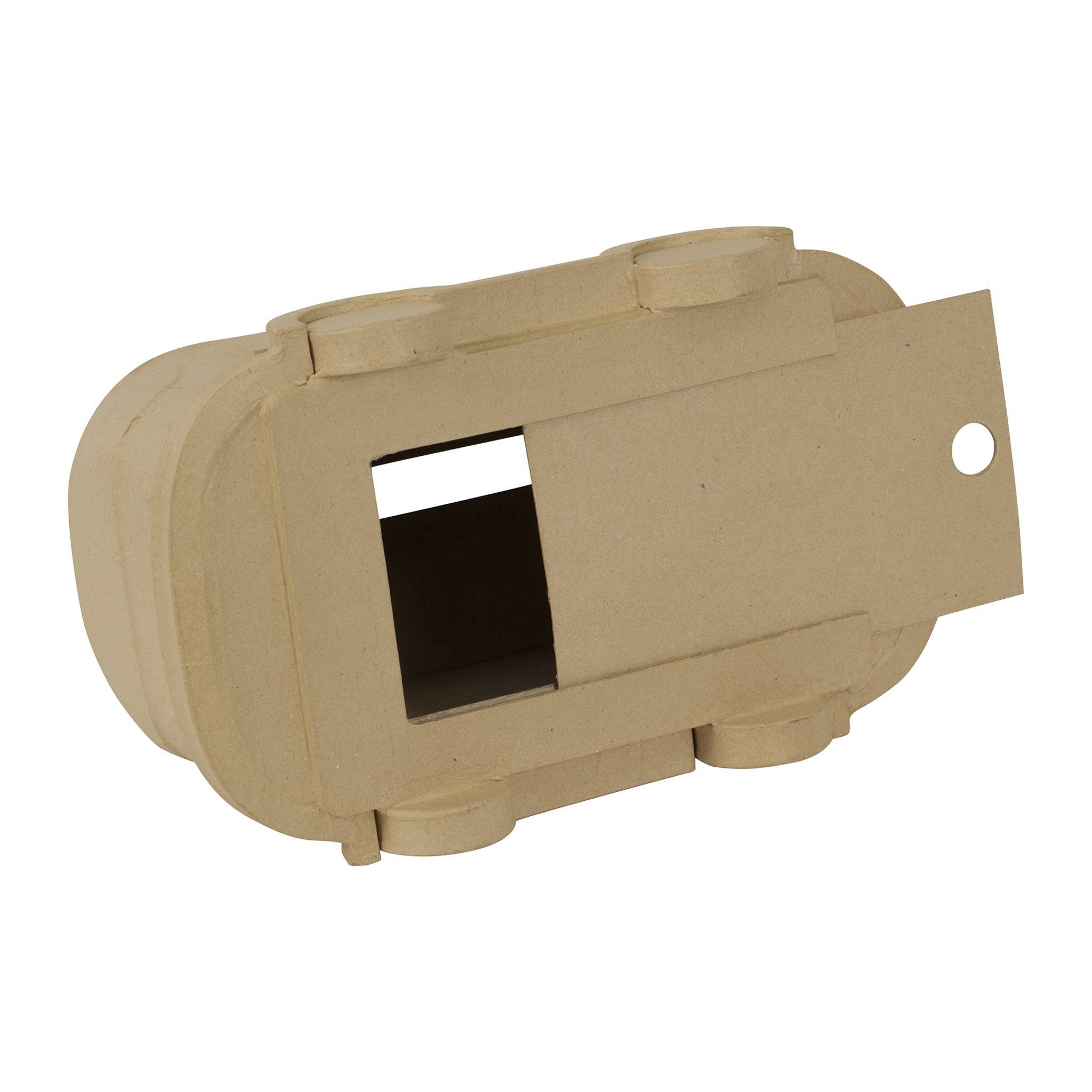 Décopatch Braunes Pappmaché, Urne Van - Kartonbraun EV021C