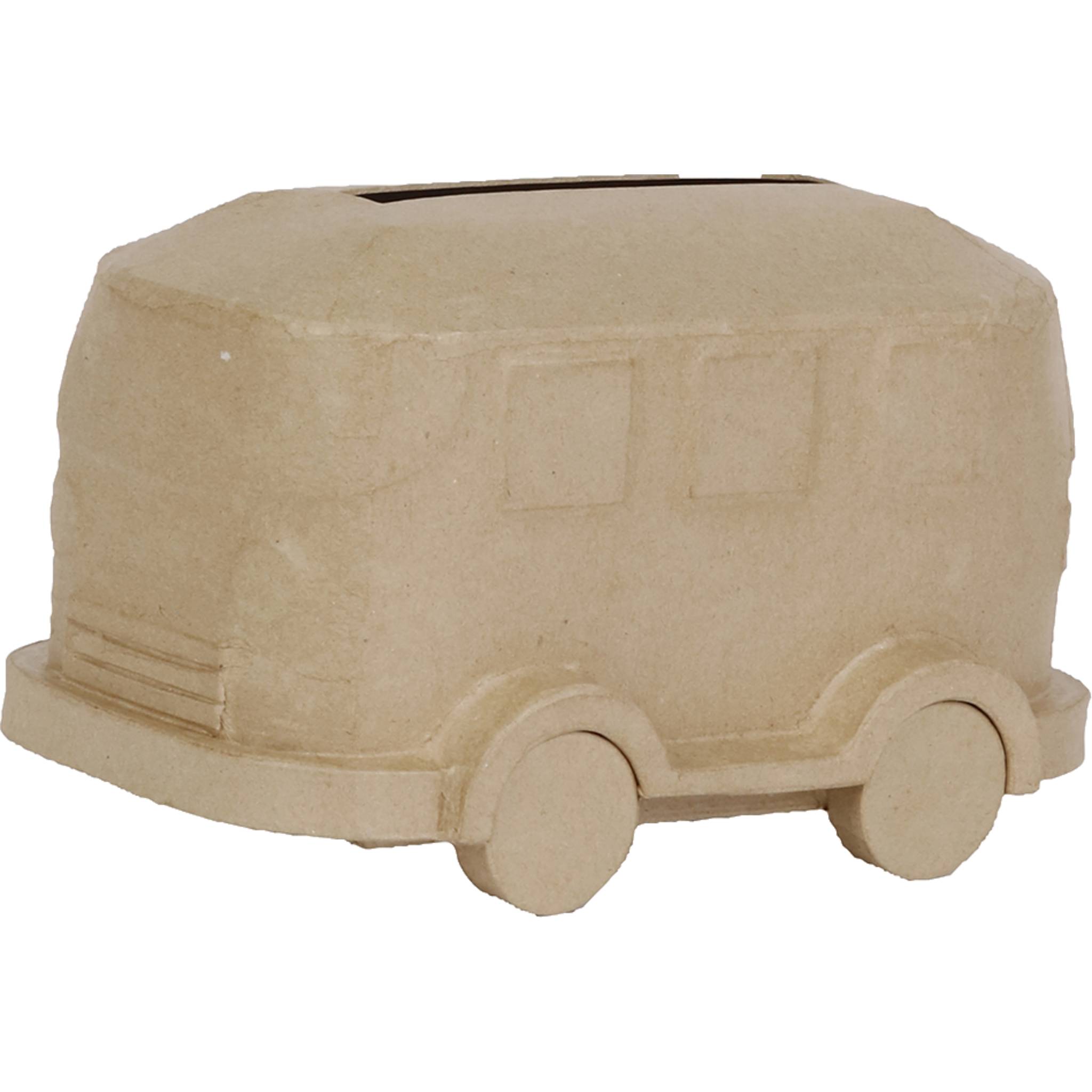 Décopatch Braunes Pappmaché, Urne Van - Kartonbraun EV021C