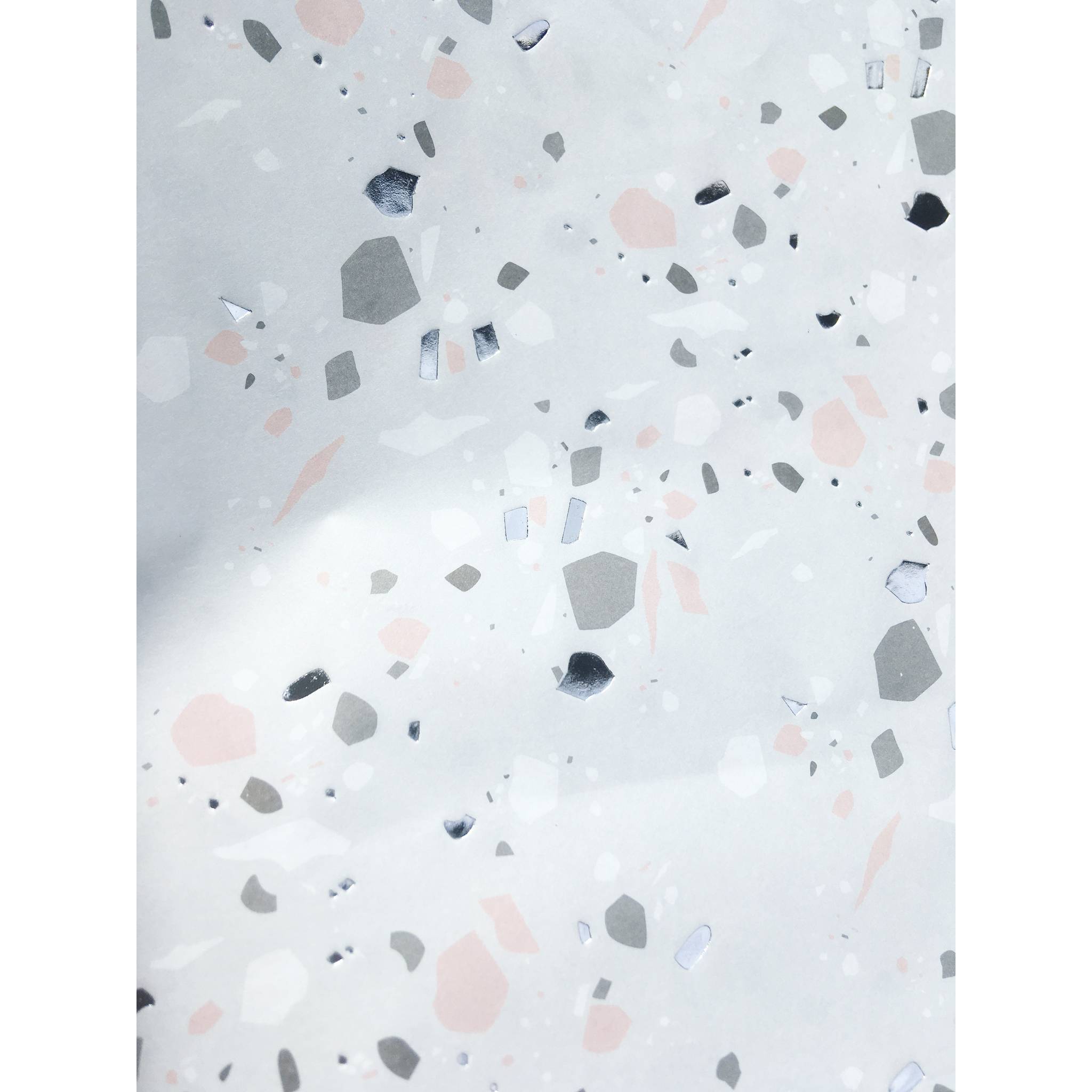 Décopatch Pack 20 Bl Papier 30x40cm Texture Metallic-Effekt Nr804 Silber FDA804C