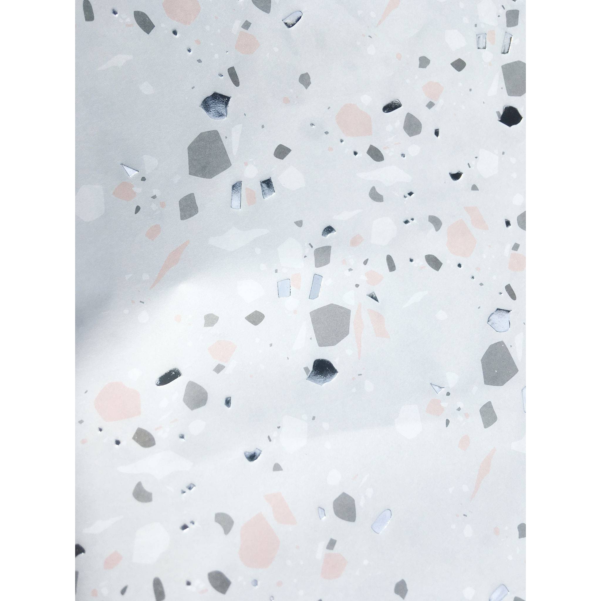 Décopatch Pack 20 Bl Papier 30x40cm Texture Metallic-Effekt Nr804 Silber FDA804C