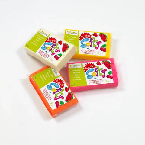 Avenue Mandarine Super Softy Set mit 4 Blöcken 350g, Flashy SO0880004K01C