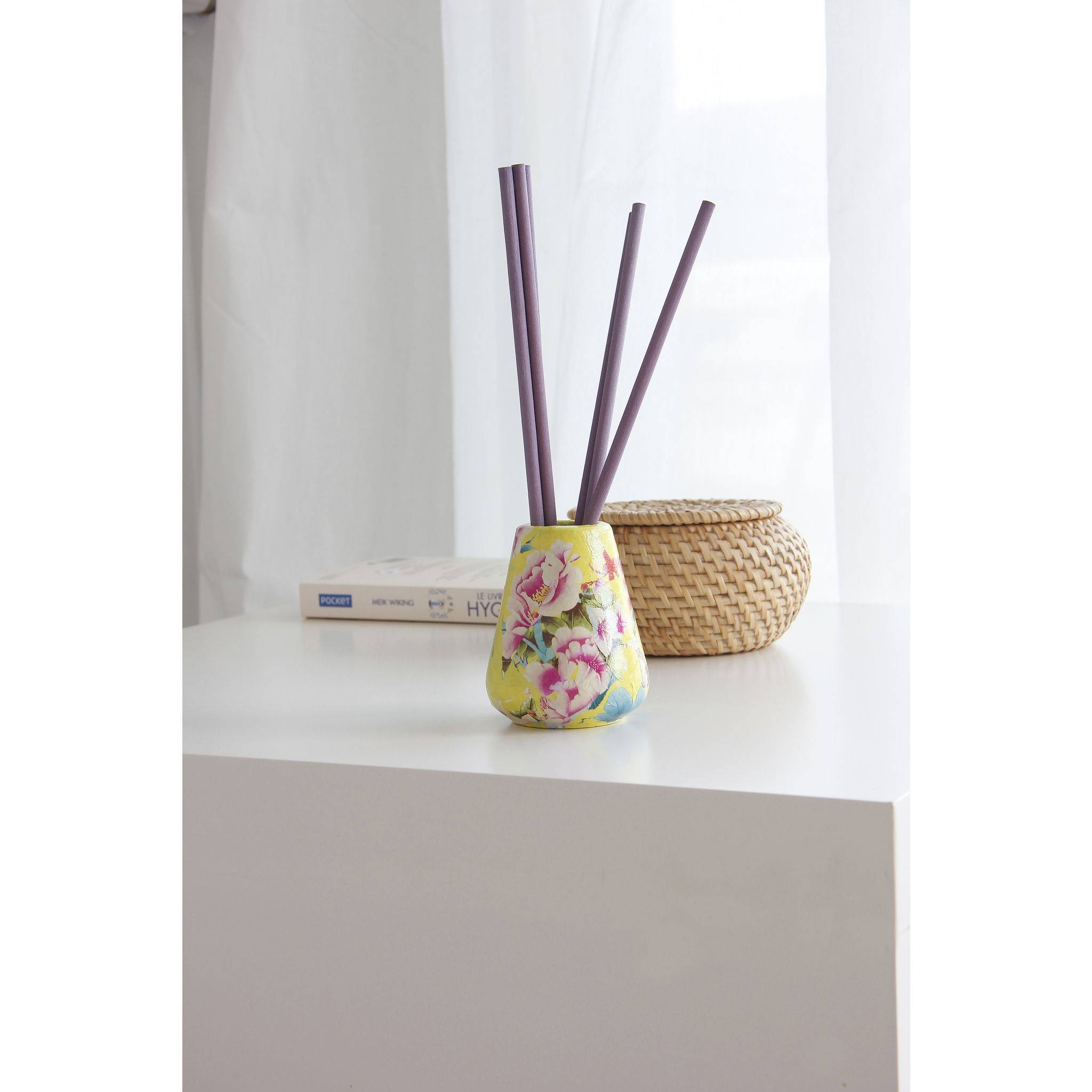 Décopatch Packung mit 20 Bl Décopatch-Papier 30x40cm, Motiv Nr. 750 Gelb FDA750O