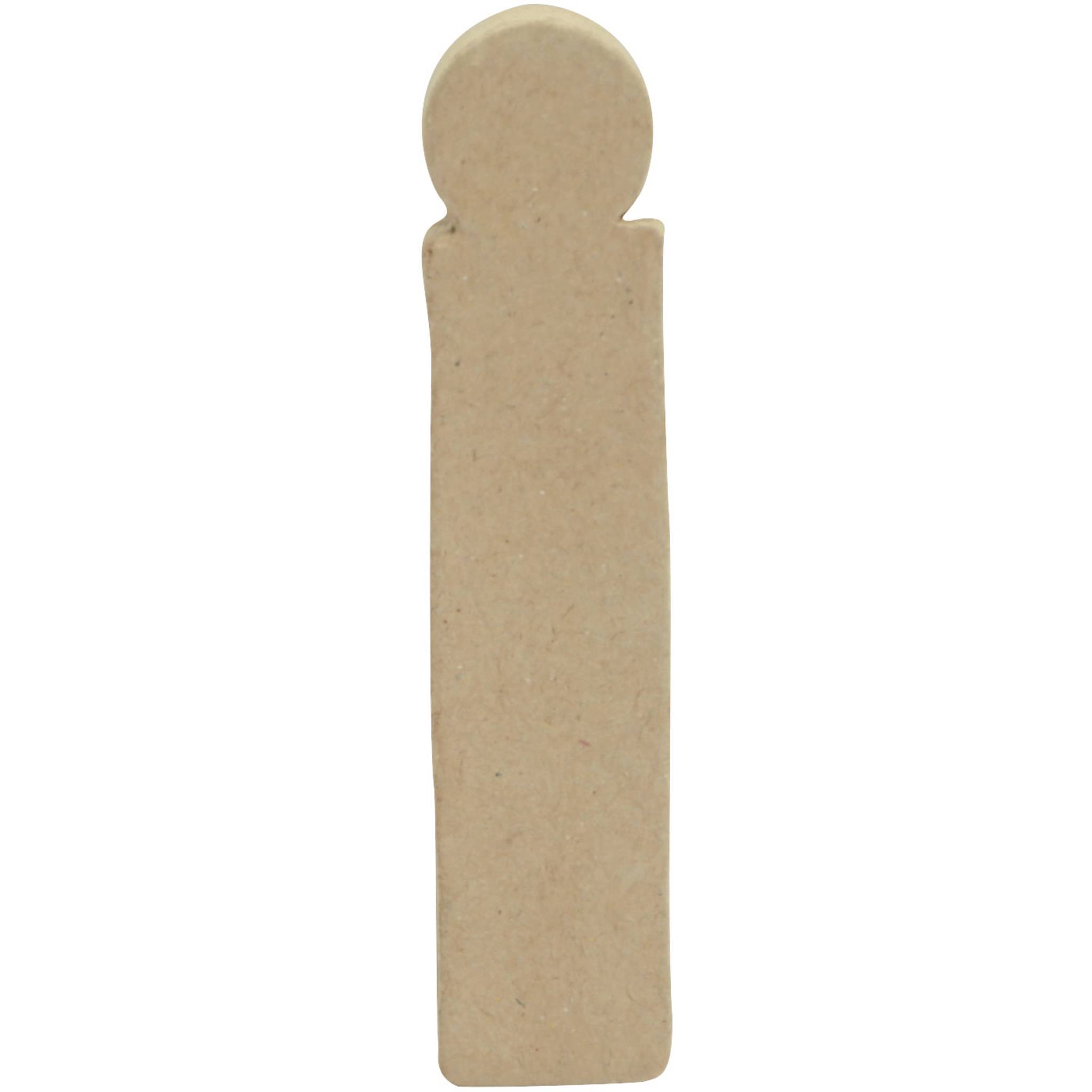Décopatch 5x Pappmaché Kraft kleiner Buchstabe i 1,5x2x10,5cm Kartonbraun AC821C