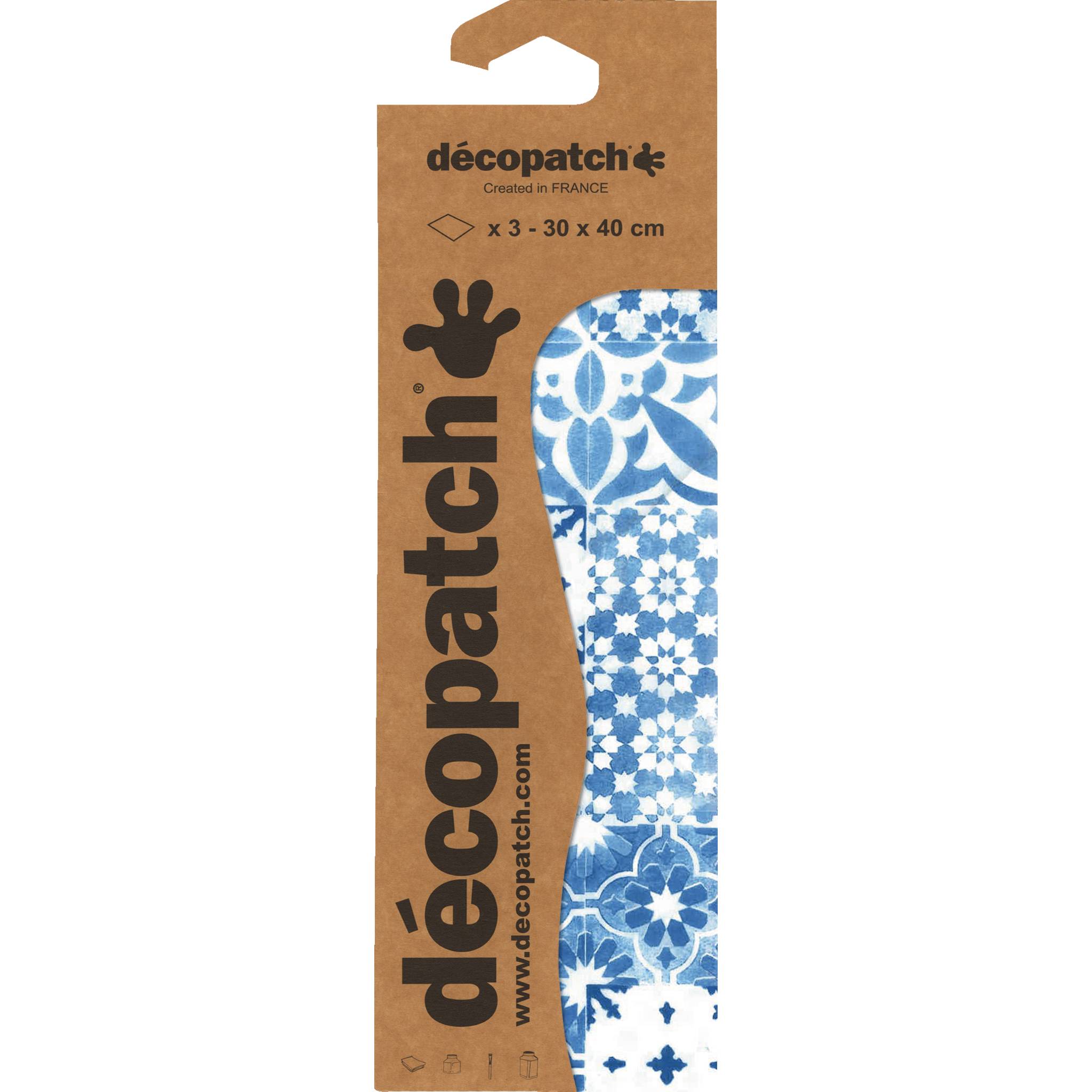 Décopatch 3Bl identisch Verziehrte blau - Optik - C904C