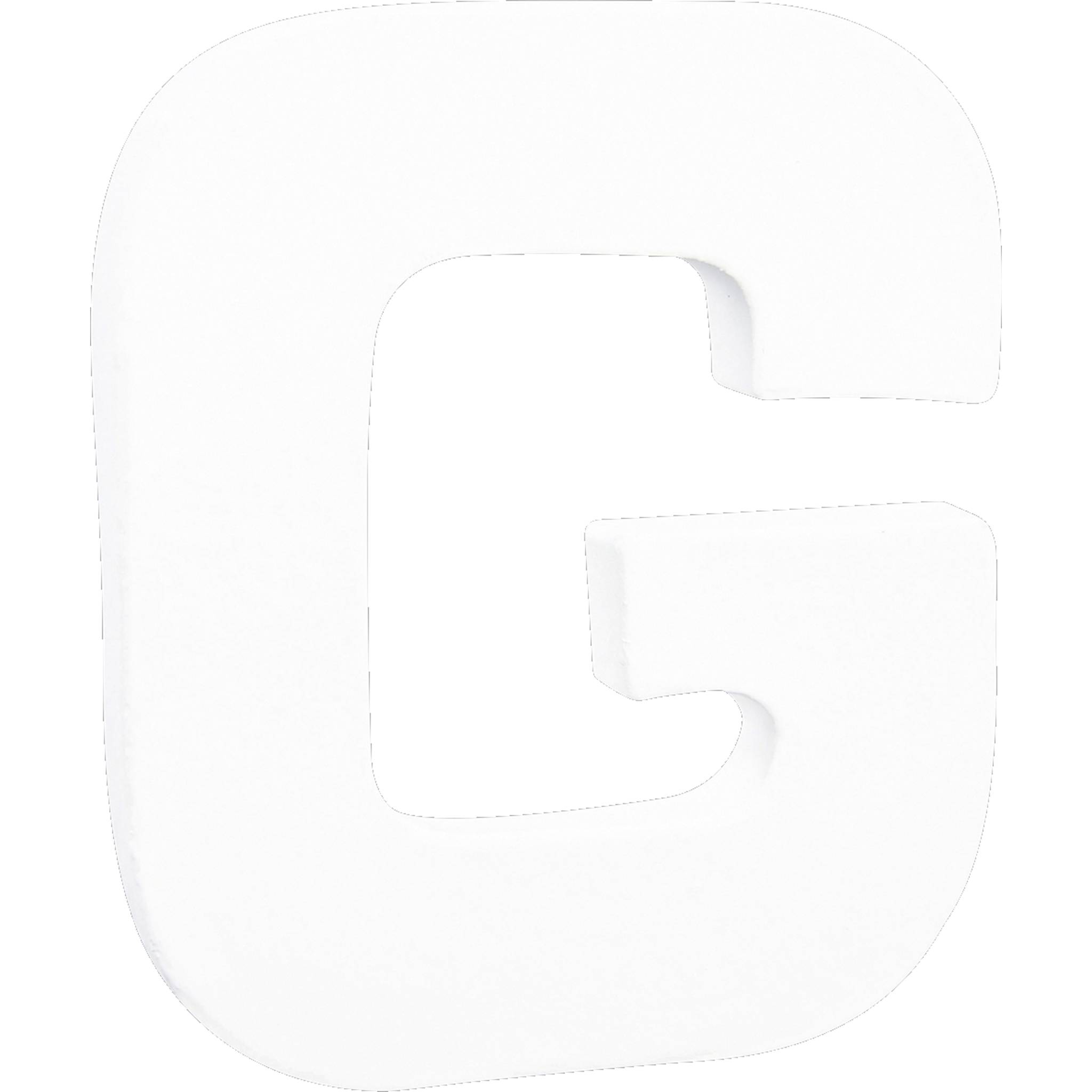 Décopatch 5x Weißes Pappmaché, Buchstabe G, 12cm - Weiß AC736C