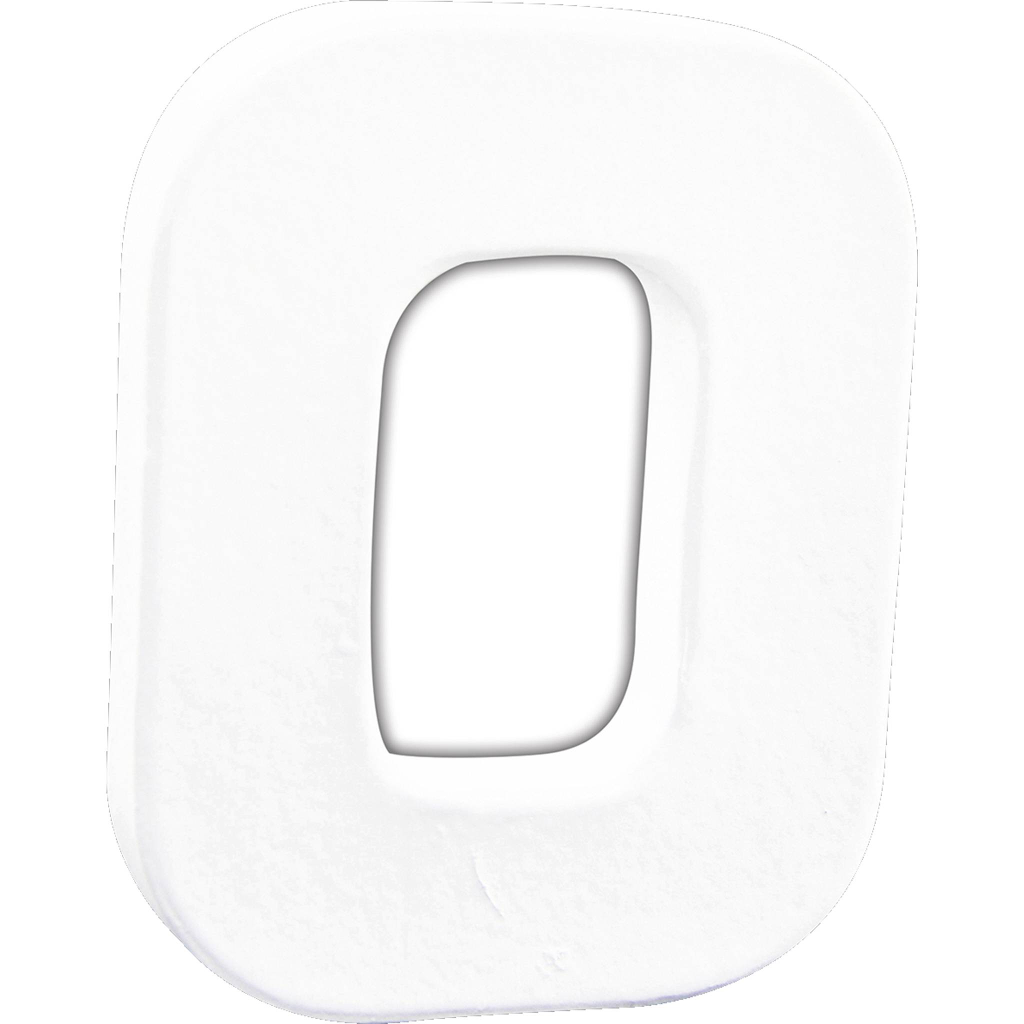 Décopatch 5x Weißes Pappmaché, Buchstabe O, 12cm - Weiß AC744C