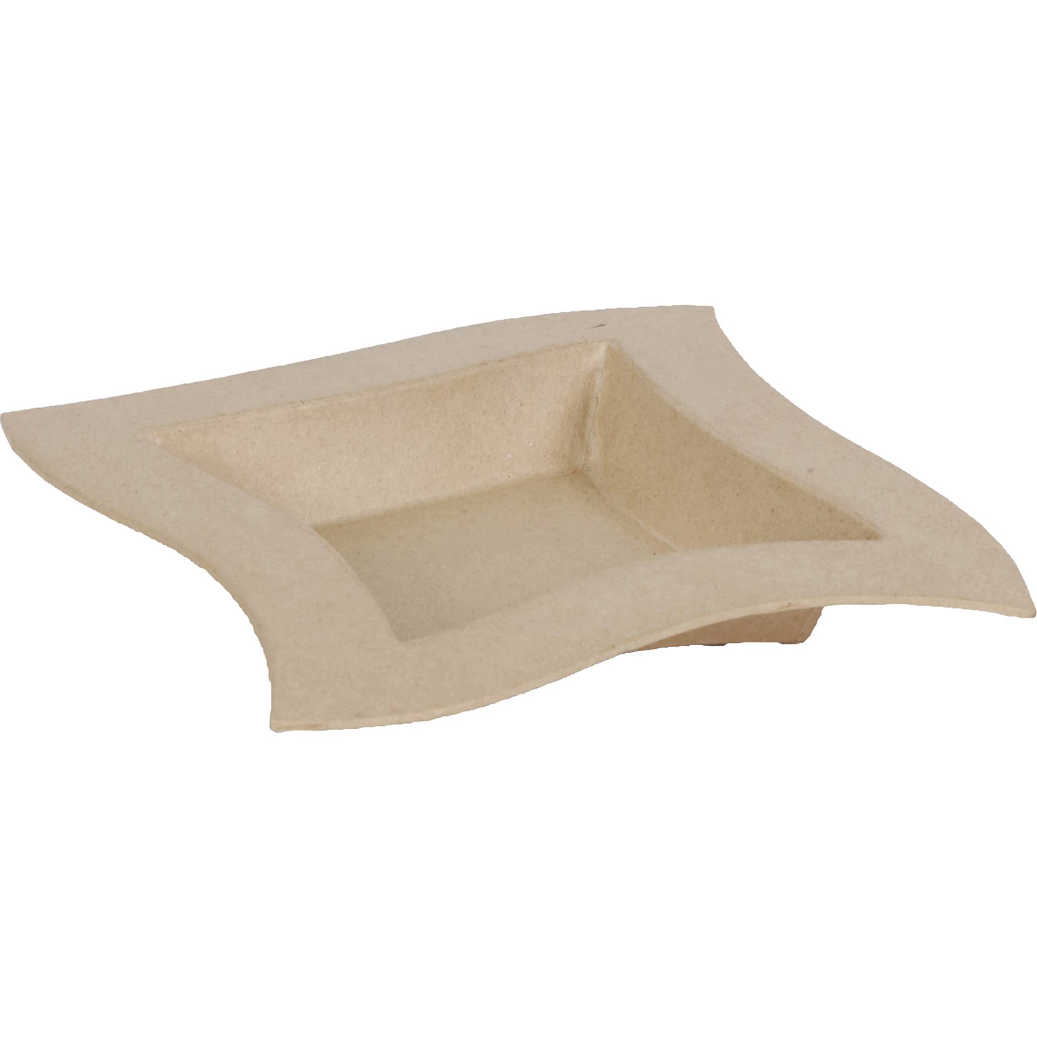 Décopatch 5x Braunes Pappmaché, Schale - Kartonbraun AC768C