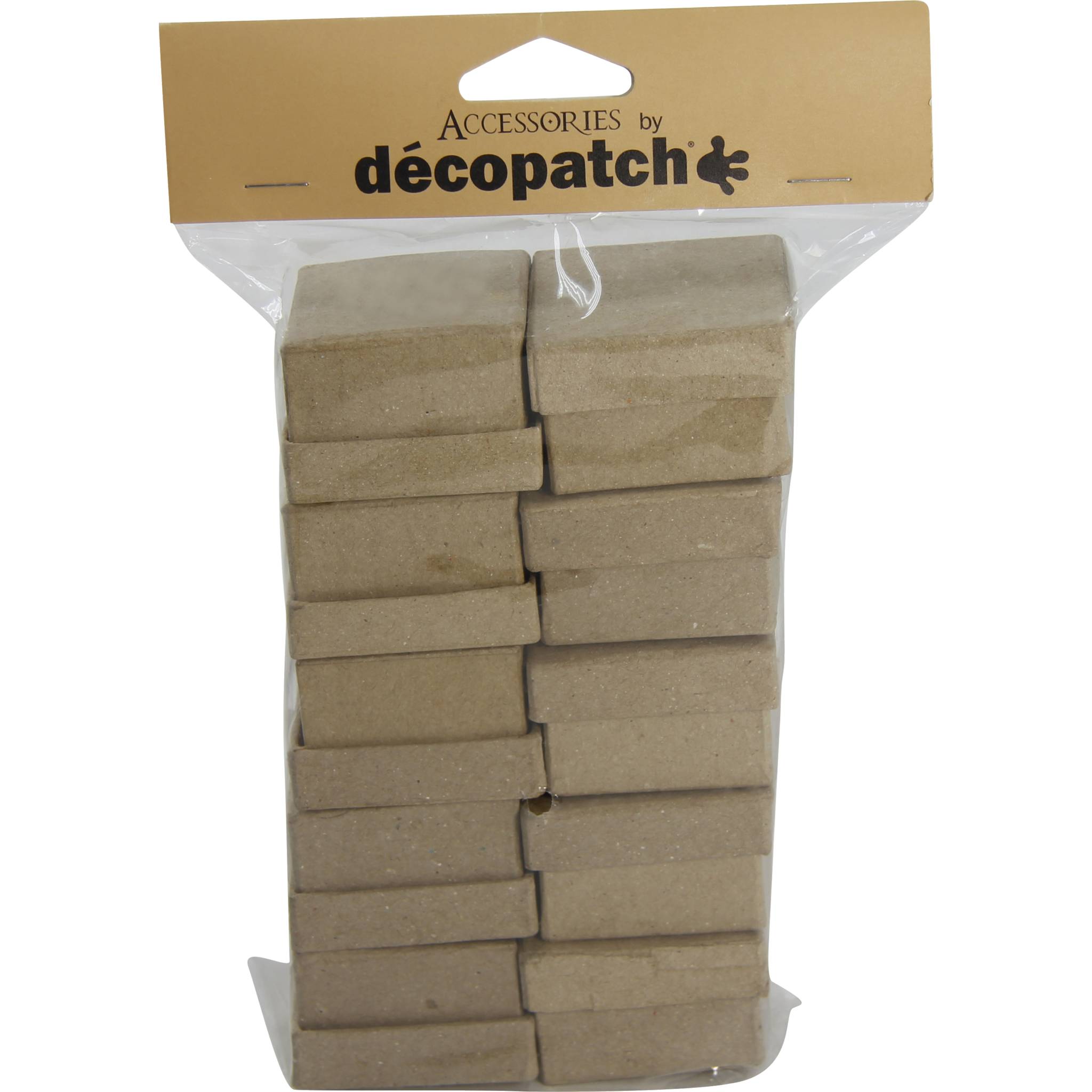 Décopatch 3x braunes Pappmaché Set, 10 Schachteln Kartonbraun EV010O