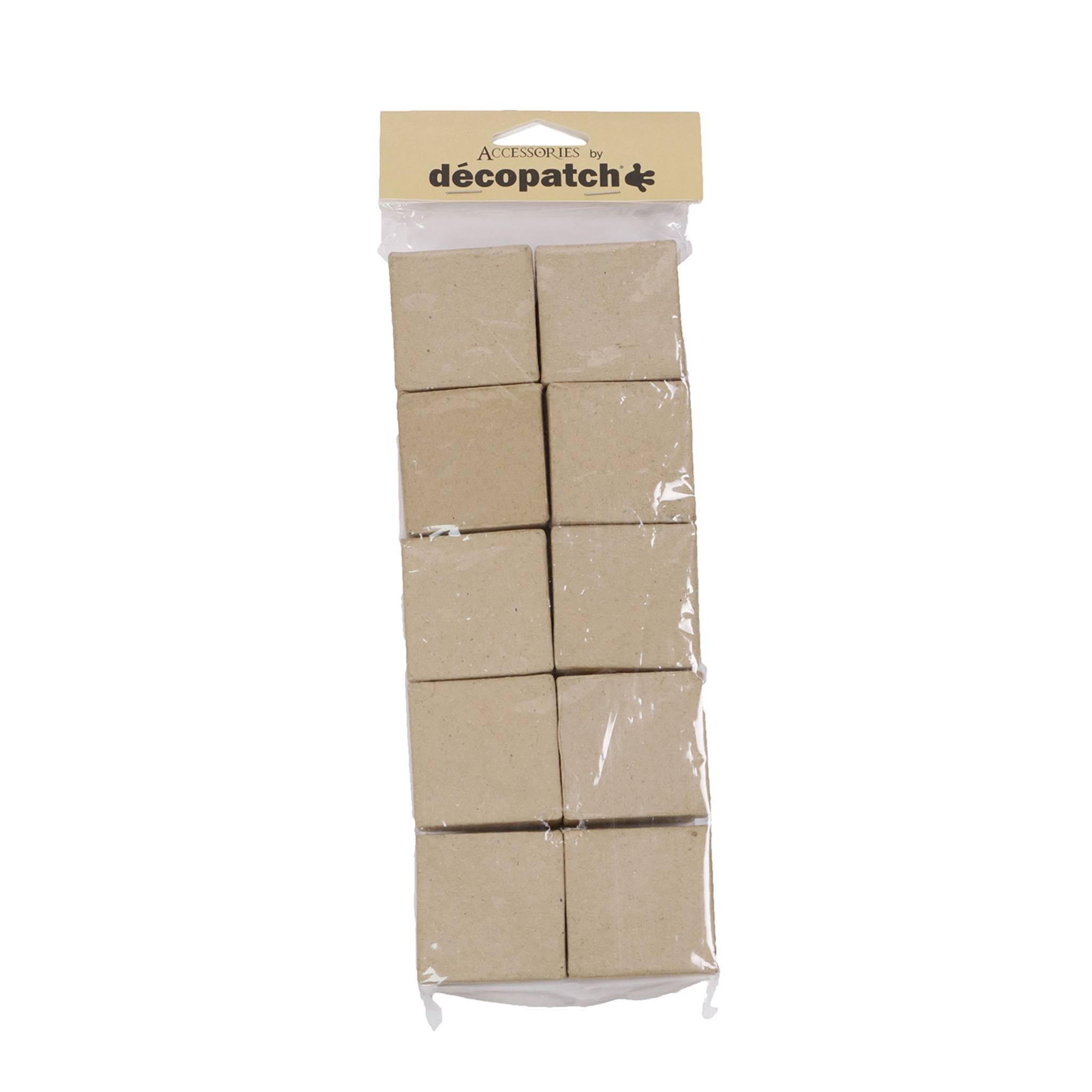 Décopatch 3x braunes Pappmaché Set, 10 Schachteln Kartonbraun EV010O