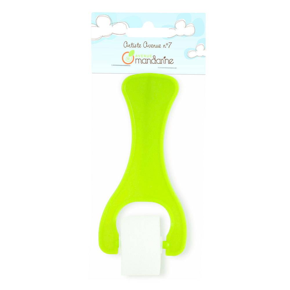 Avenue Mandarine 3x Schablonier-Roller (Breite 7 cm) - Grün 52529O