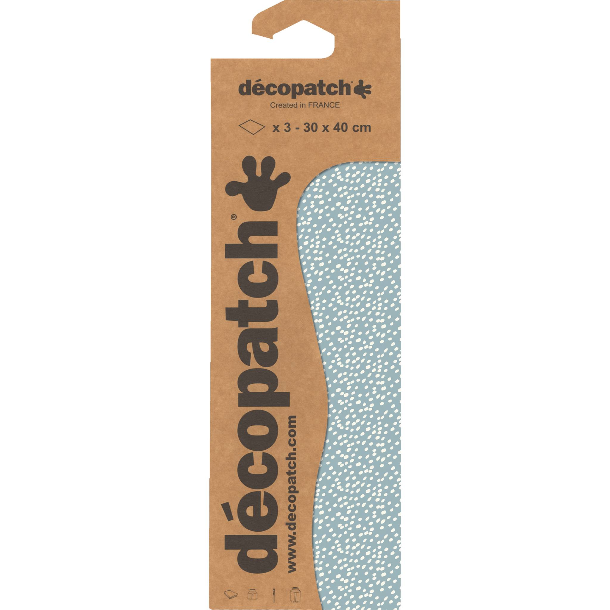Décopatch 6x Blisterpackung 3 Bogen Papier 30x40cm gleichen Design Nr. 809 C809C