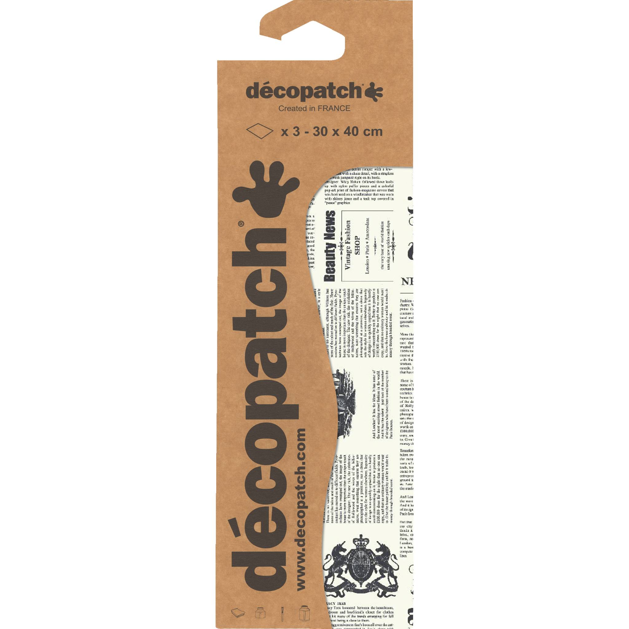 Décopatch 6x Blisterpackung 3 Bogen Papier 30x40cm gleichen Design Nr. 770 C770O