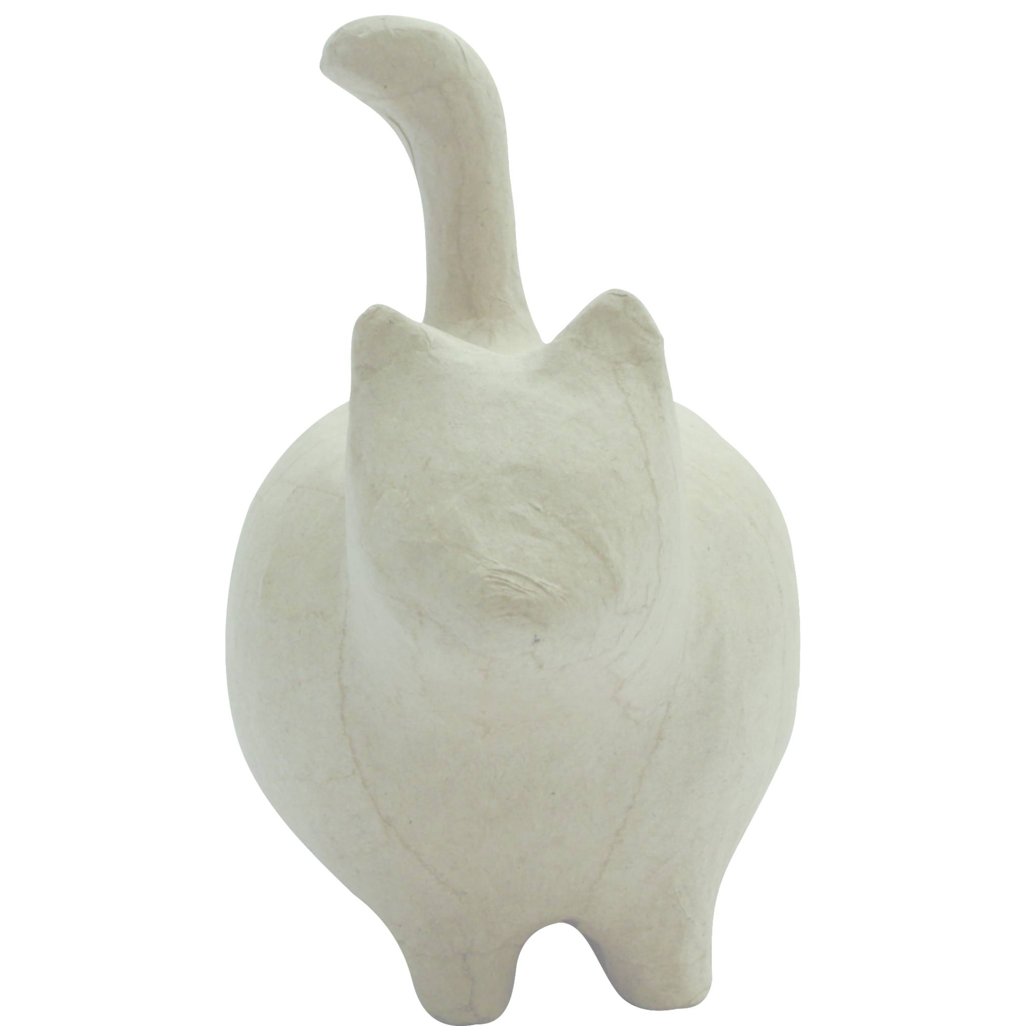 Décopatch 2x Pappmaché, Spardose stehende Katze 14x8,5x15cm Kartonbraun AC841C