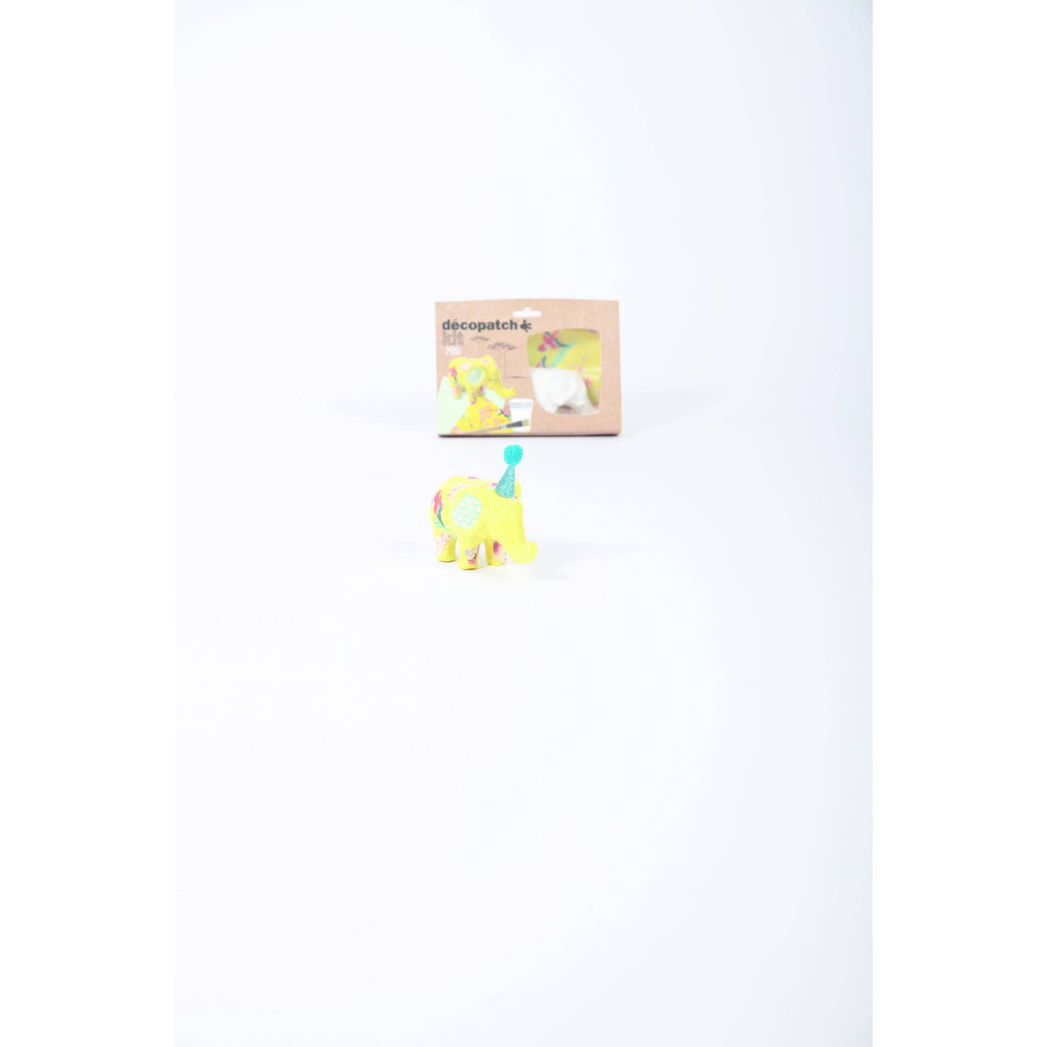 Décopatch 5x Mini-Set Elefant - Gelb KIT029C