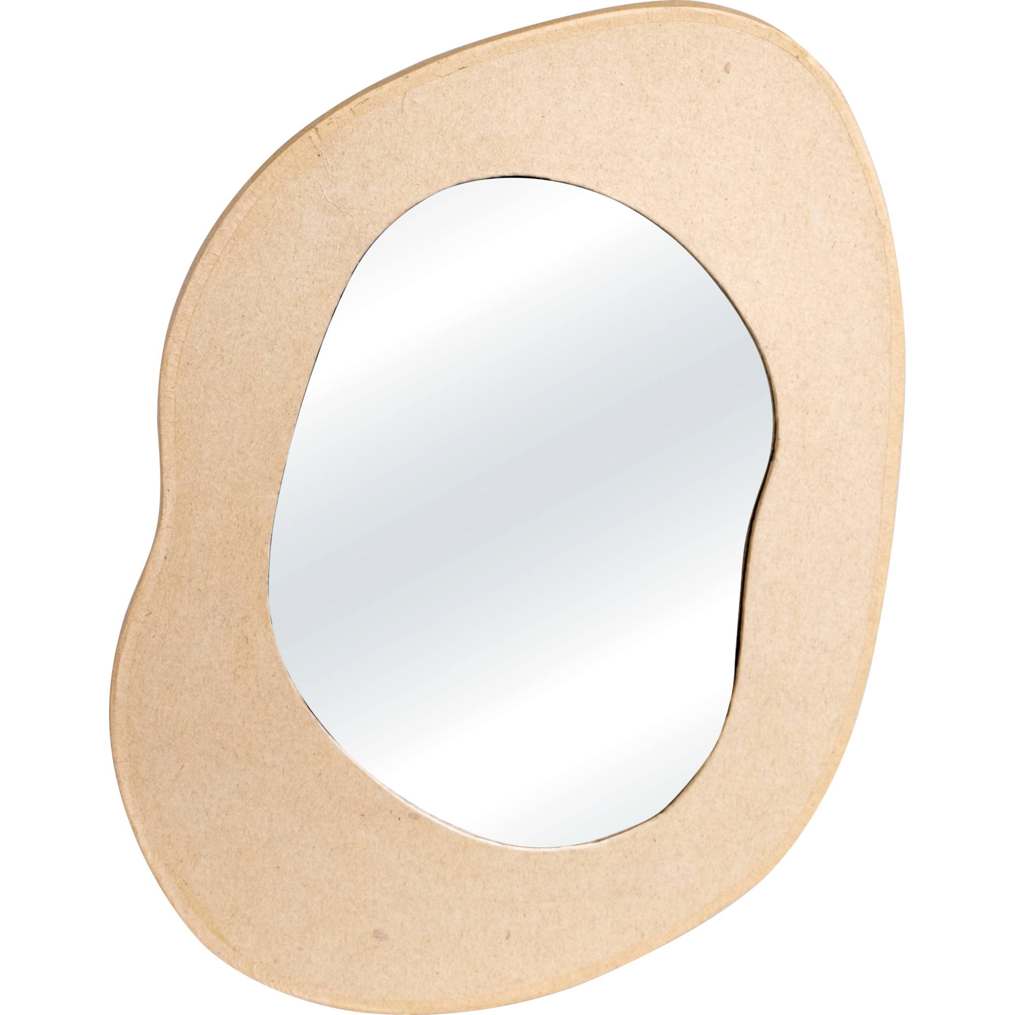Décopatch 2x Pappmaché, Spiegel zum Aufhängen 26x35x1 cm Kartonbraun HD089C